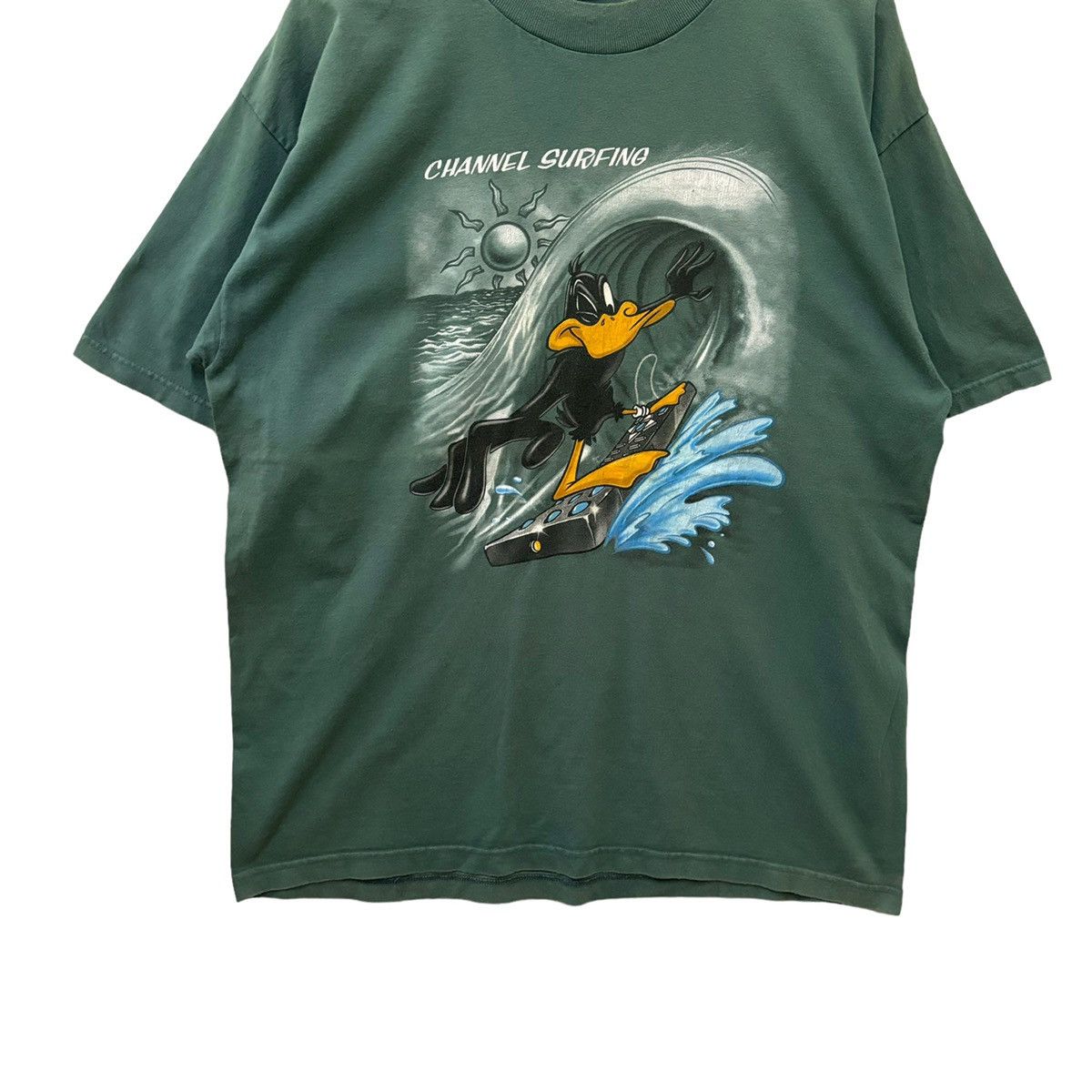 Vintage × Warner Bros Vintage Daffy Duck Channel Surfing Cartoon Size US M / EU 48-50 / 2 - 3 Thumbnail