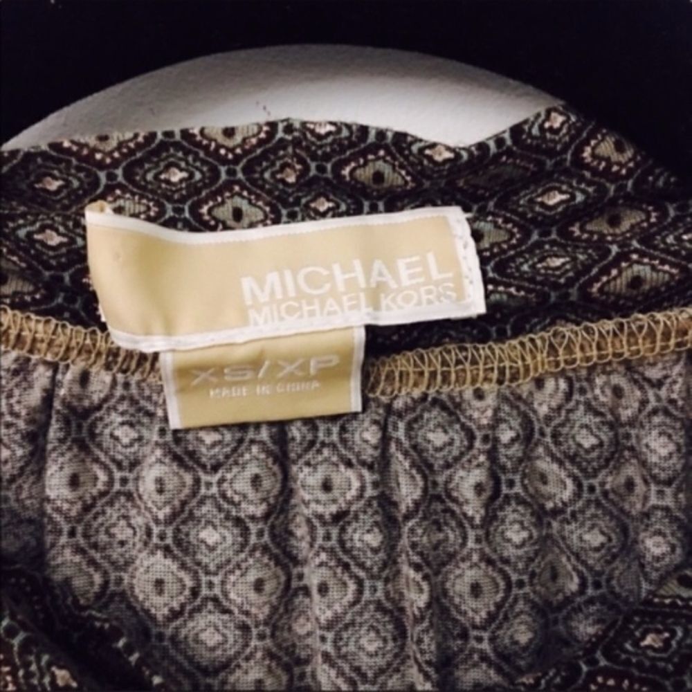 Michael Kors Michael Michael Kors Sleeveless Printed Tie-Hem Top – Green/ Size XS / US 0-2 / IT 36-38 - 3 Thumbnail