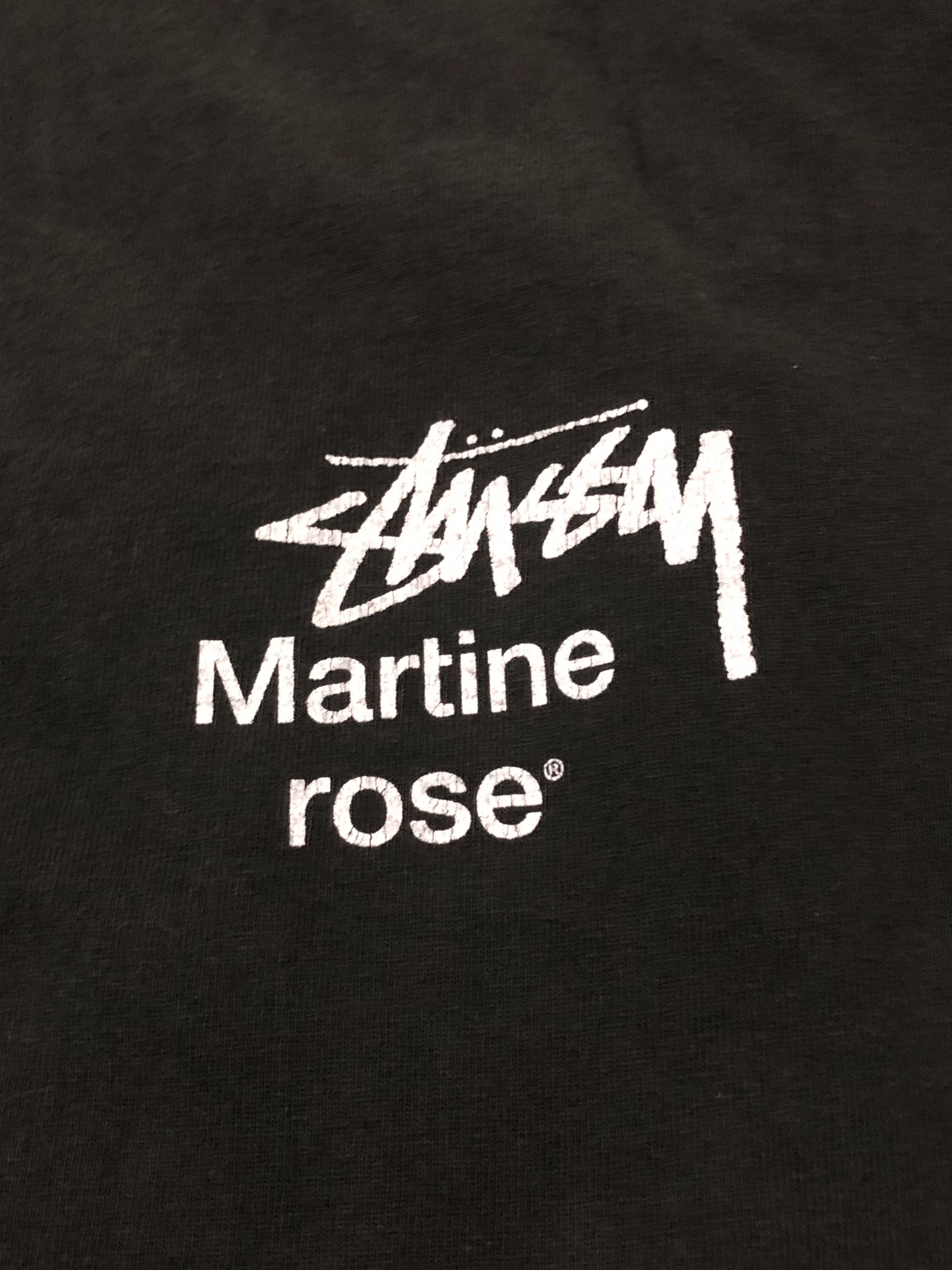 Hypebeast Rare Streetwear Stussy x Martine Rose Men Black Tee Size US L / EU 52-54 / 3 - 6 Thumbnail