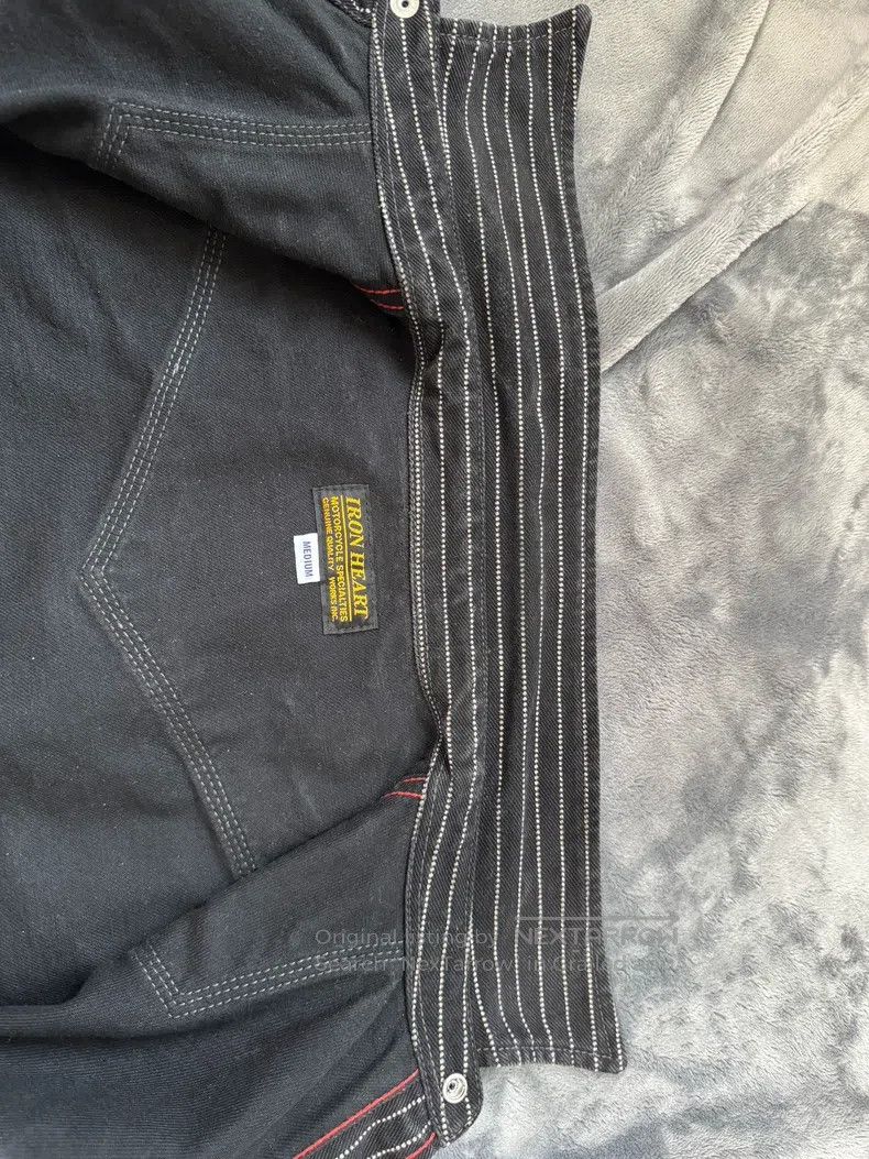 Iron Heart Iron Heart Heavyweight 12oz black dyed Wabash retro wester Size US M / EU 48-50 / 2 - 9 Thumbnail