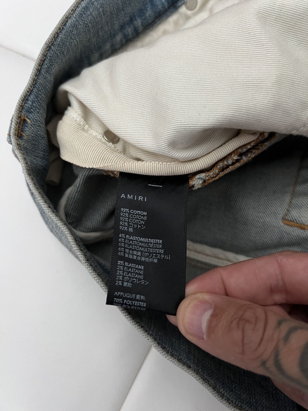 Amiri Amiri sky blue patch mx1 jeans 32 Size US 32 / EU 48 - 7 Thumbnail