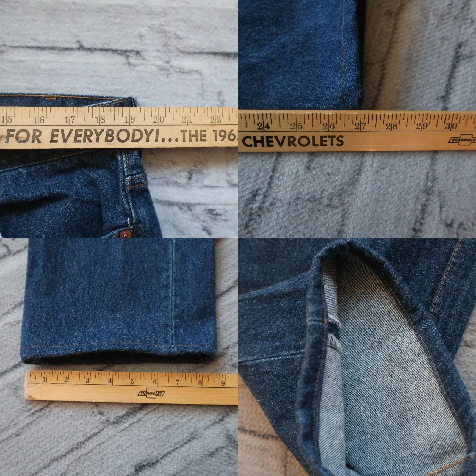 Levi's Vintage Levi's 501XX Denim Jeans Made in USA Mens 29 Dark Wash Jeans 1980s 501XX Size US 29 - 8 Thumbnail