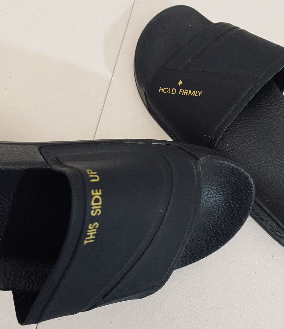 Adidas × Raf Simons Raf Simons 🇮🇹 x Adilette 'Bunny Black' All Blacks 6 M 8 W New Size US 6 / EU 39 - 6 Thumbnail