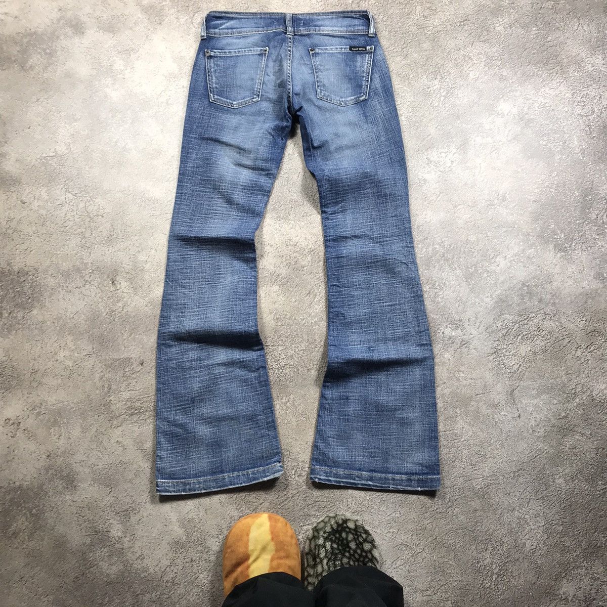 Vintage Y2K Baggy Flared Distressed Jeans Japanese Grunge Graphic 28 Size 28" / US 6 / IT 42 - 4 Thumbnail