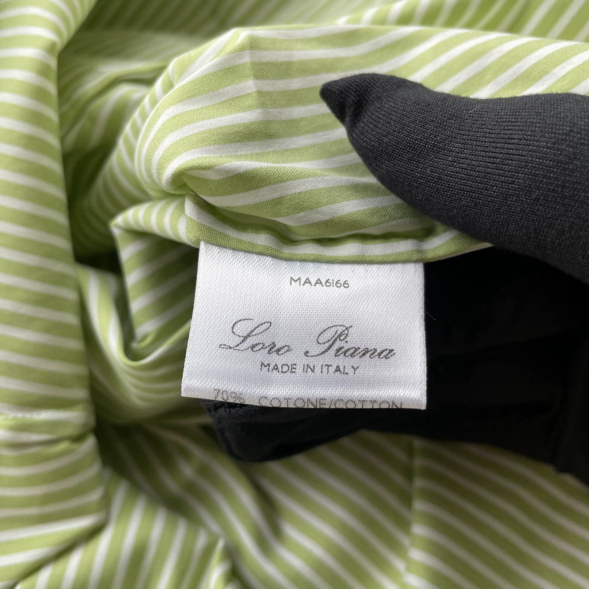 Loro Piana Loro Piana Striped LS Shirt Women's White & Green 44 99 New Size M / US 6-8 / IT 42-44 - 7 Thumbnail