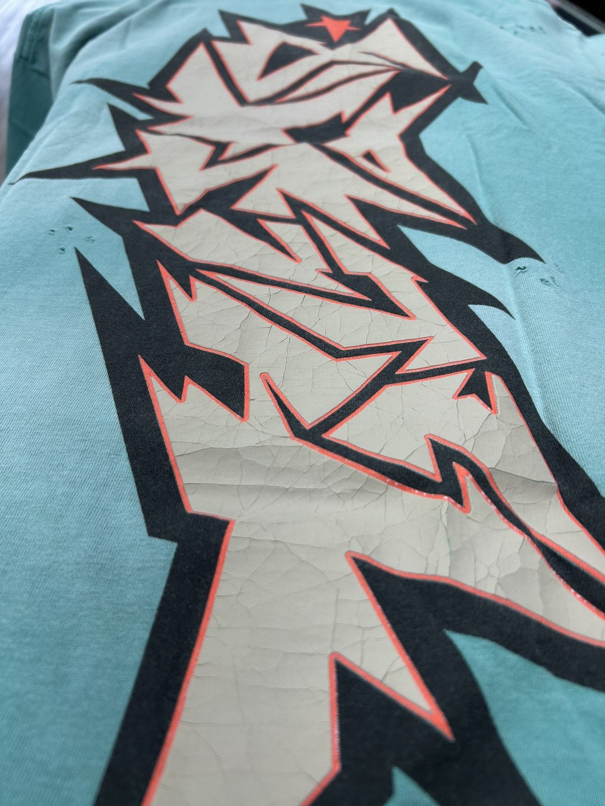 HELLSTAR Hellstar “Studios Cracked Logo” T-shirt Size US L / EU 52-54 / 3 - 4 Thumbnail