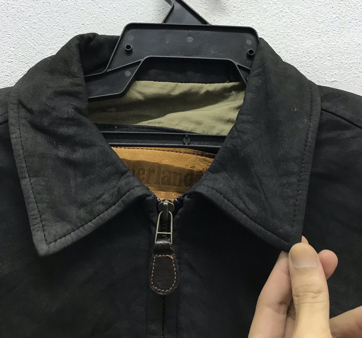Timberland × Vintage Vintage Timberland Weather Gear Leather Jacket Size US M / EU 48-50 / 2 - 3 Thumbnail
