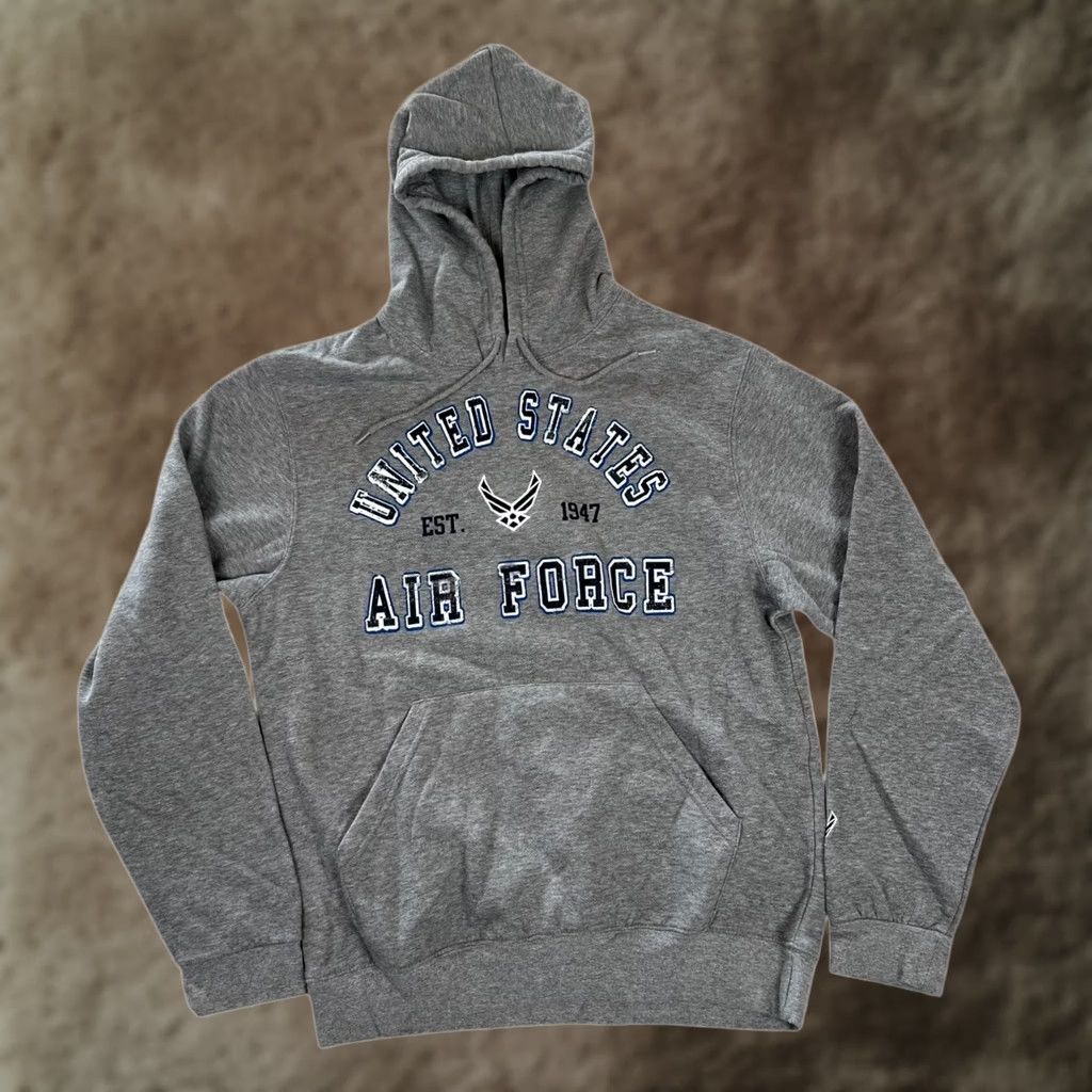 Soffe VINTAGE United States Air Force Hoodie Mens L Gray Pullover Fleece Sweatshirt Size US L / EU 52-54 / 3 - 1 Thumbnail