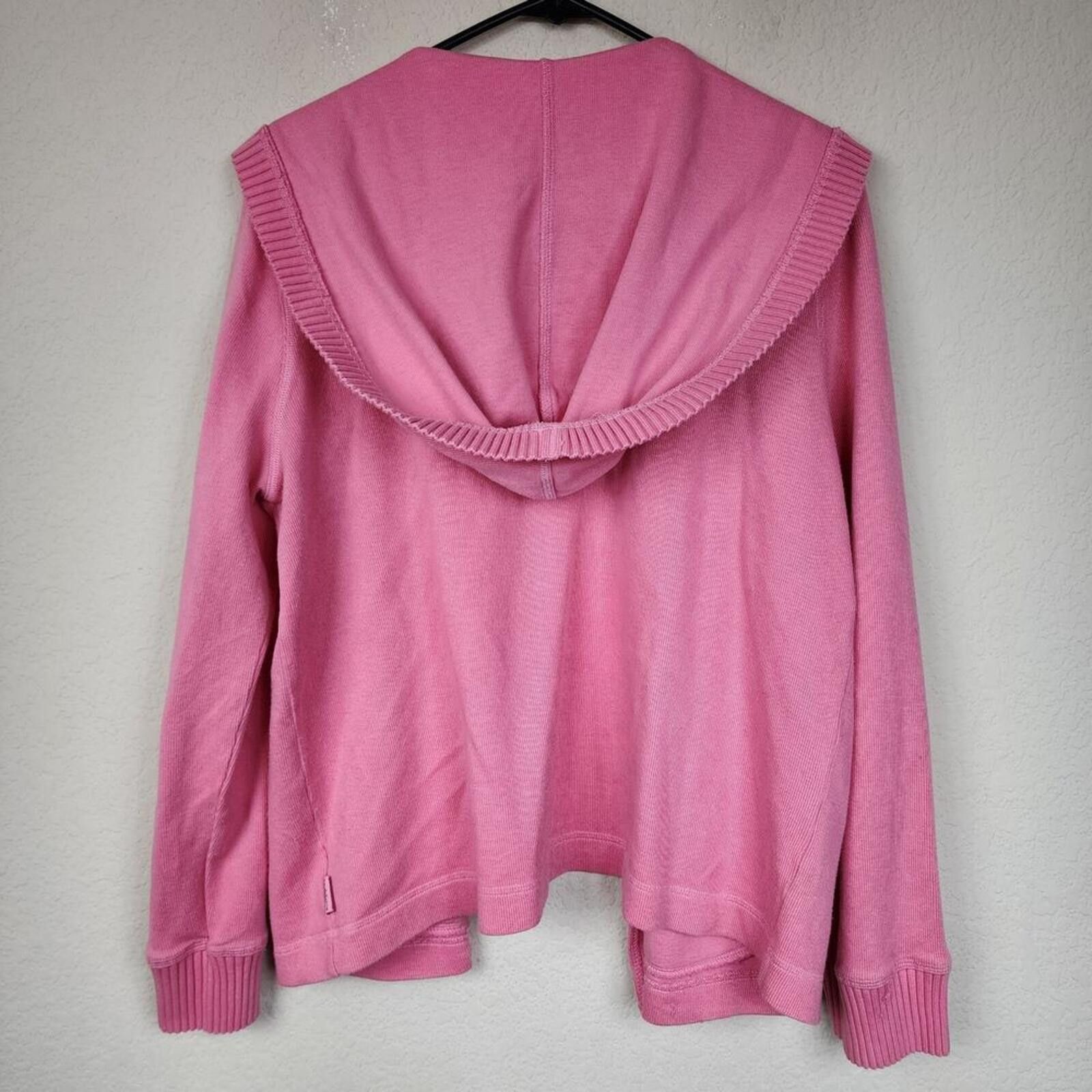 Other 100% Cotton Medium Liz Claiborne Pink Long Sleeve Jacket Size M / US 6-8 / IT 42-44 - 6 Thumbnail