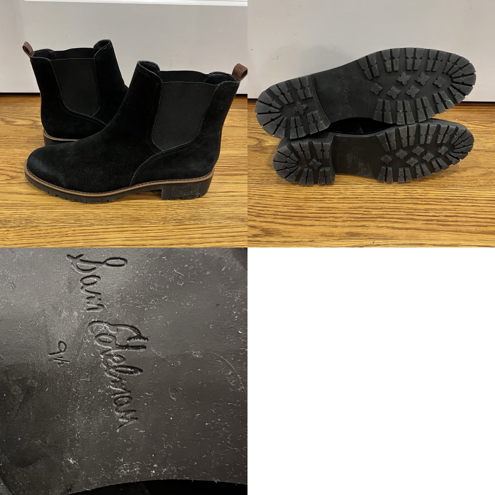 Sam Edelman Sam Edelman Boots Jaclyn Black Leather Suede Pull On Waterproof 9.5 Women Multicolor Leather Upper Exterior Jaclyn Boots Women's Shoes Size US 10 / IT 40 - 8 Thumbnail