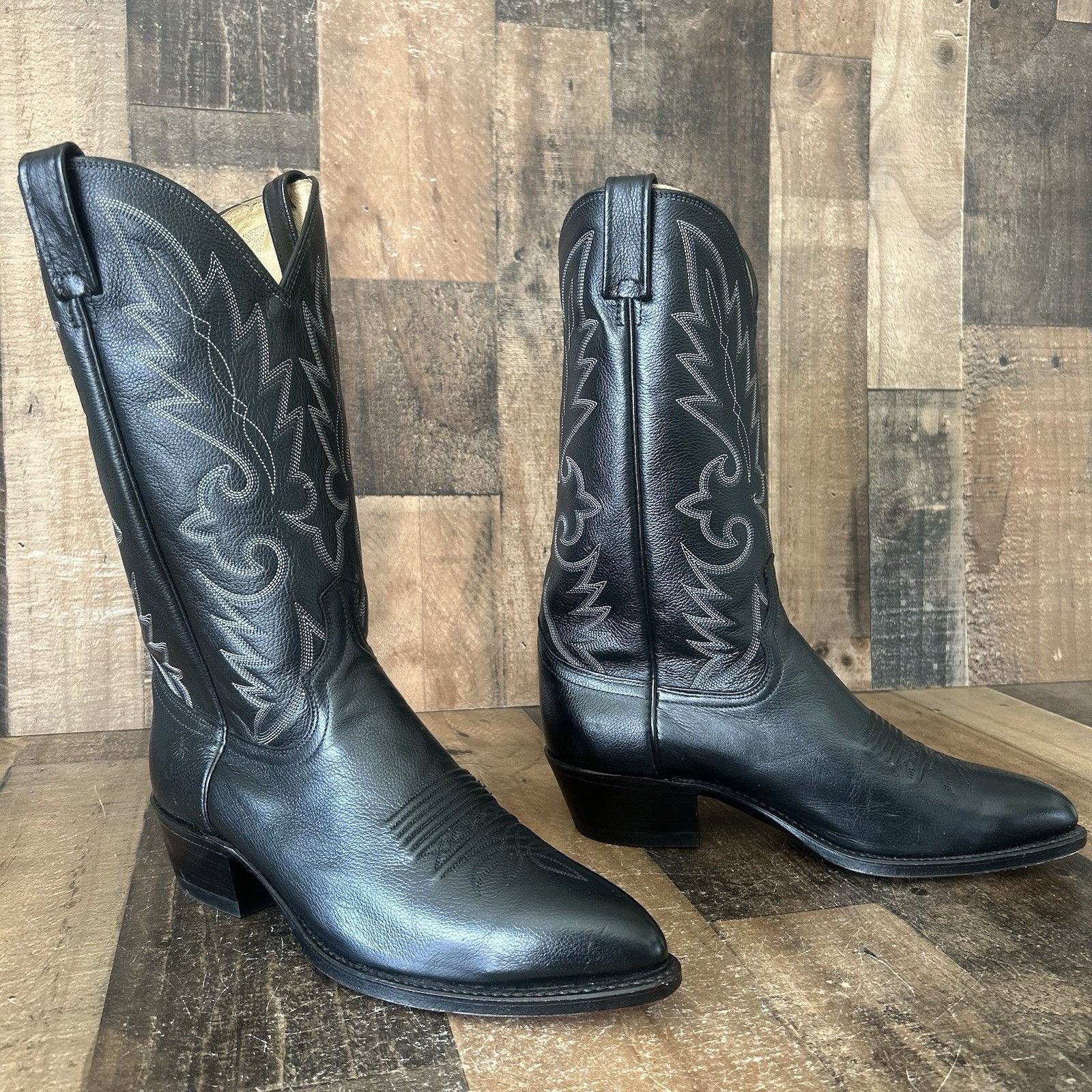 Dan Post Dan Post 110 J Black Extra Wide Cowboy Boots Mens 9 EW Size US 9 / EU 42 - 3 Thumbnail