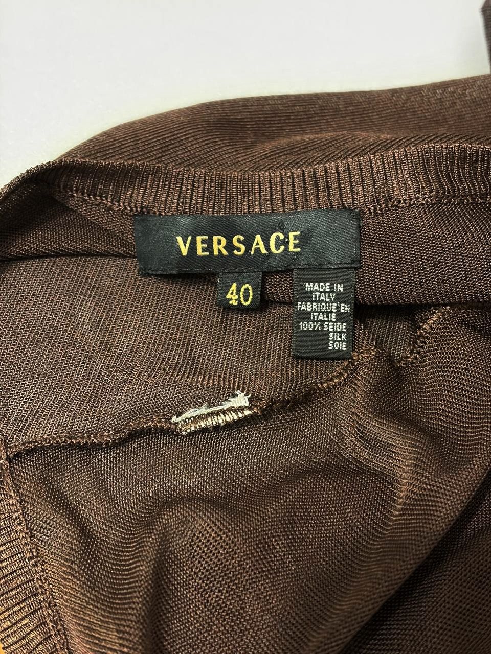 Versace Versace Vintage Silk Cocktail Dress With Bows Made in Italy Size S / US 4 / IT 40 - 14 Thumbnail