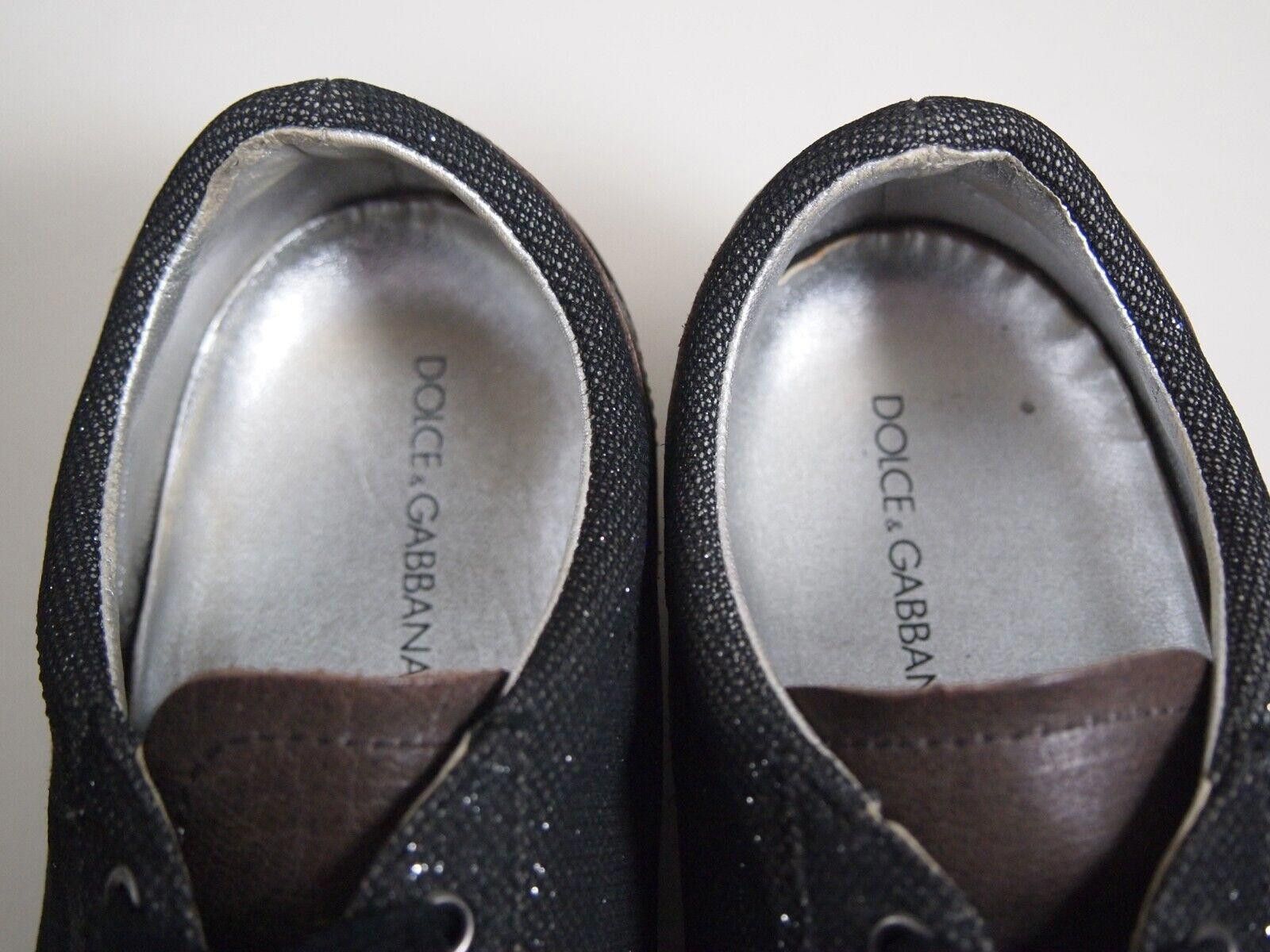 Dolce & Gabbana Dolce Gabbana Sneakers Brown Suede Black Canvas US 10 EU 43 Size US 10 / EU 43 - 4 Thumbnail