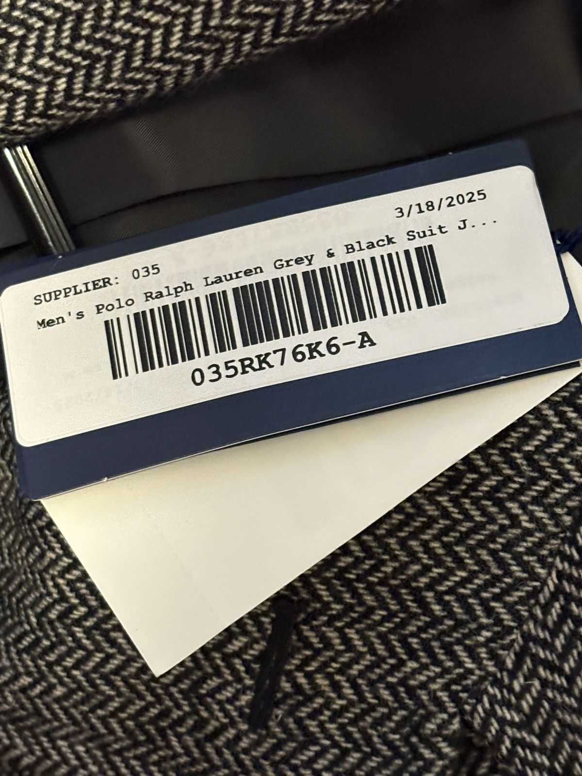 Polo Ralph Lauren $398 NEW POLO RALPH LAUREN Herringbone Tweed Sport Medium Size 38R - 5 Thumbnail