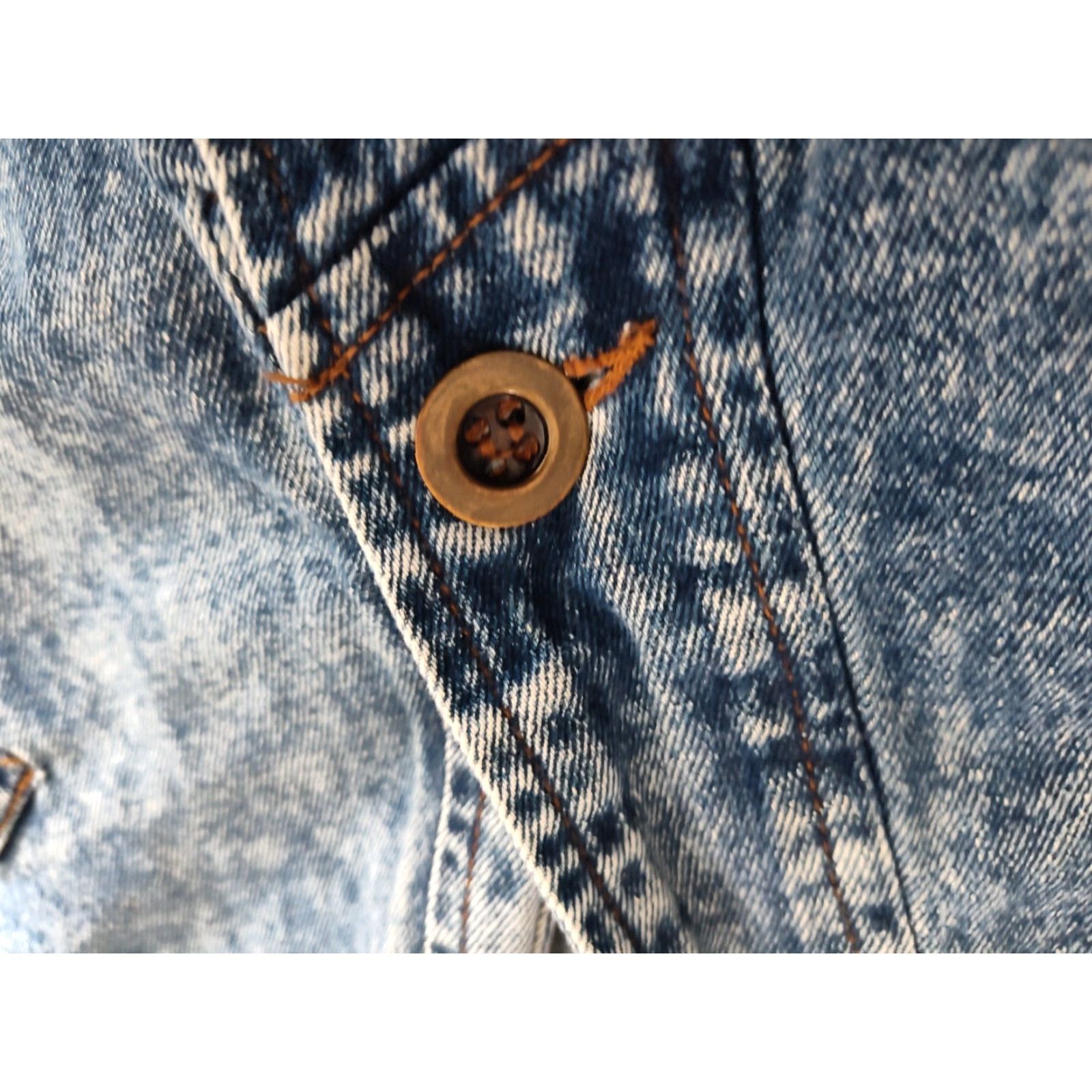 Vintage VINTAGE 1980s Stefano Acid Wash Denim Jacket Women’s Plus Size 20 Oversized Streetwear Grunge Blue Size 3XL / US 20-22 - 7 Thumbnail