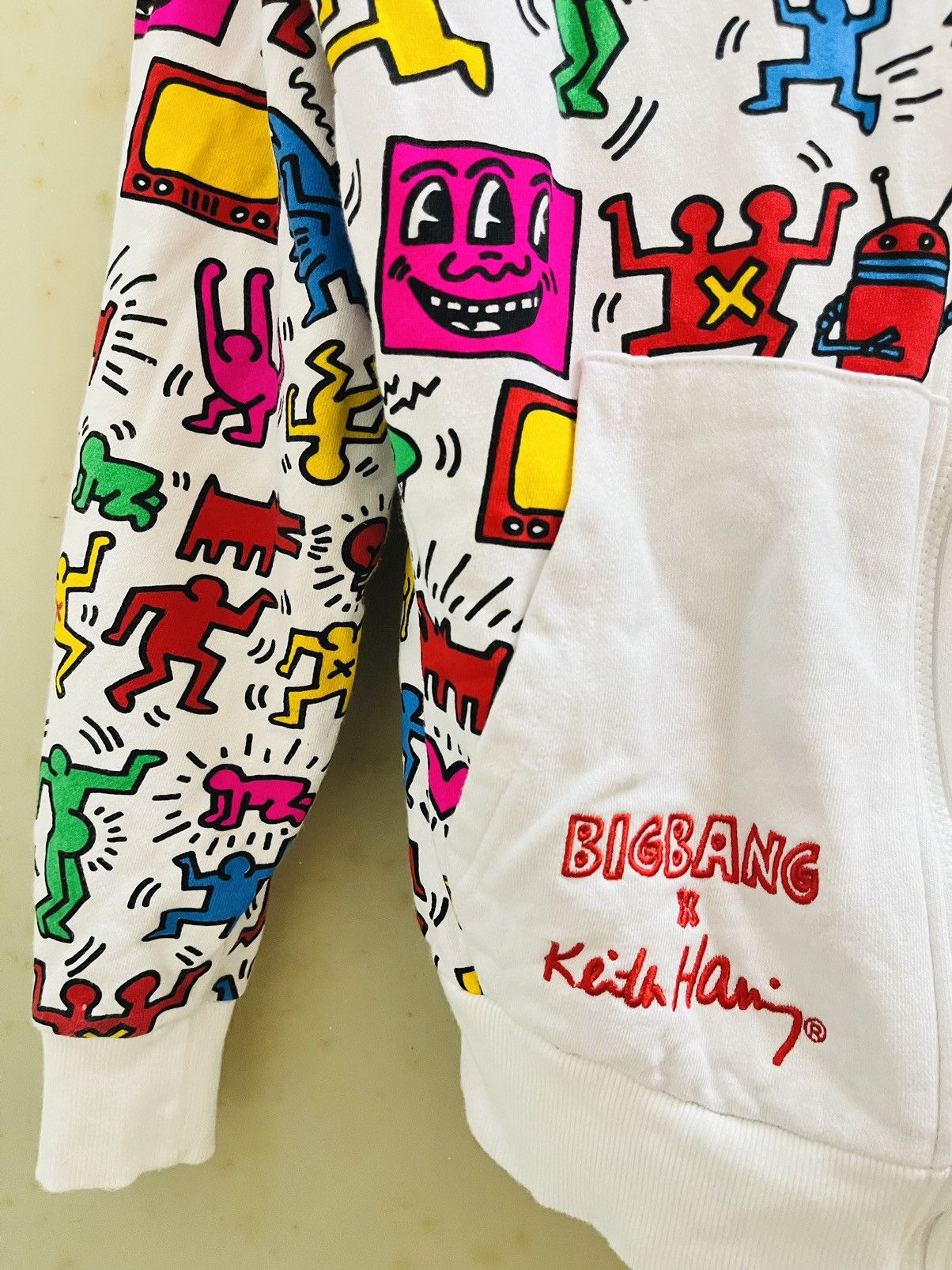 Japanese Brand × Keith Haring × Vintage Keith haring all over pront hoodie Size US L / EU 52-54 / 3 - 3 Thumbnail