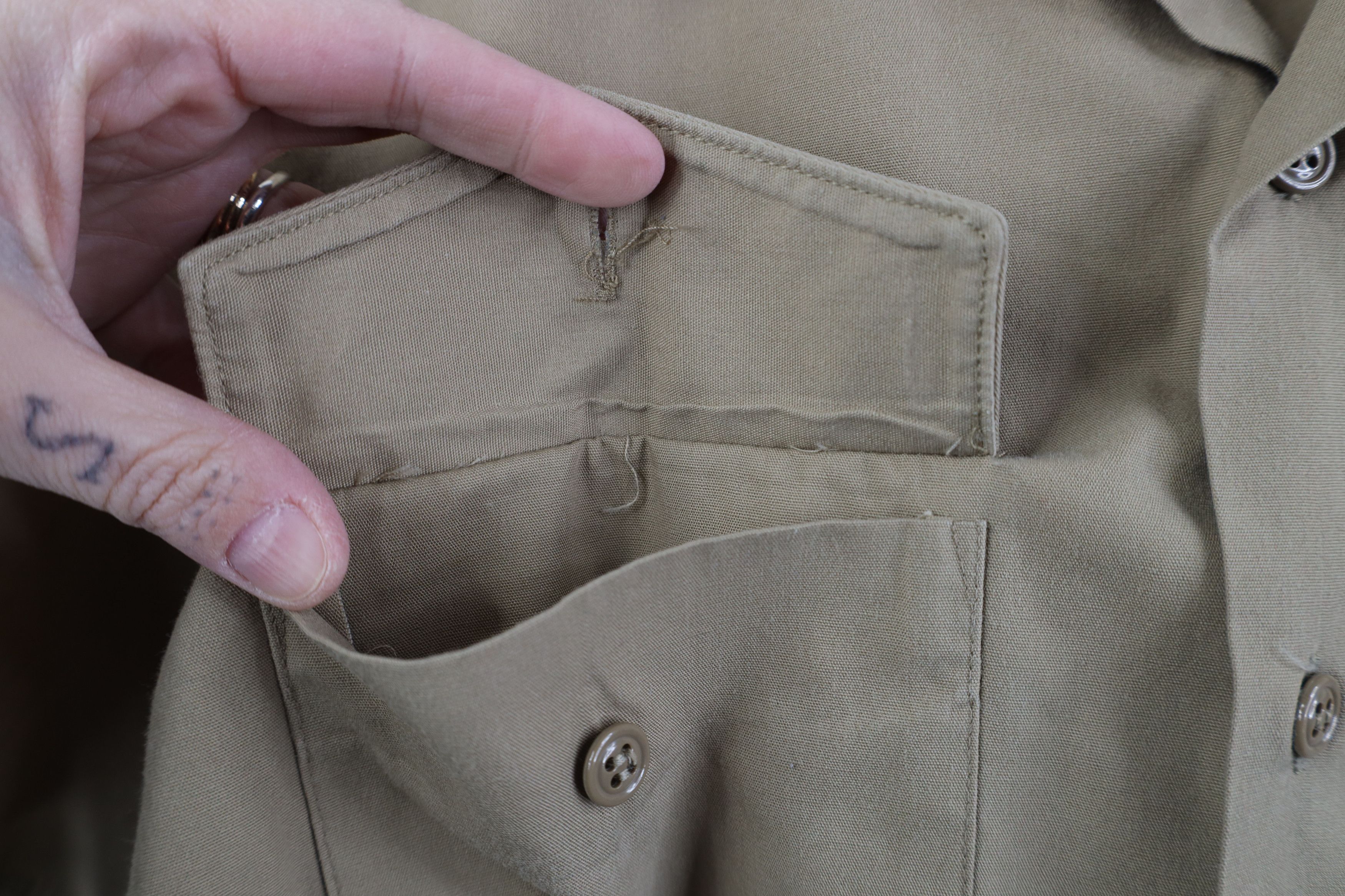 Vintage Vintage 80s USGI Military Tropical Short Sleeve Button Shirt Size US S / EU 44-46 / 1 - 6 Thumbnail