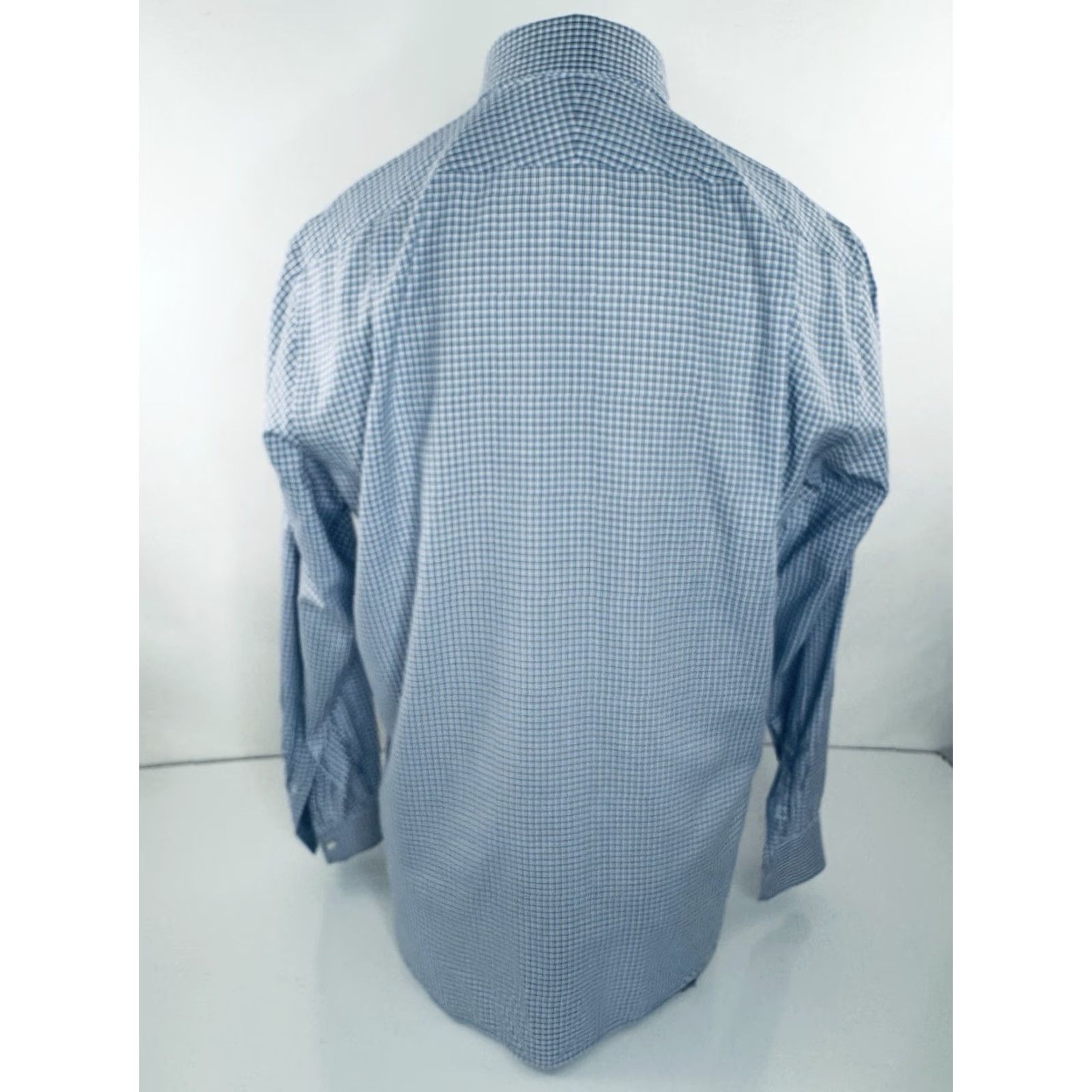 Vintage Truzzi Check Plaid Mens Shirt 41 / 16 Long Sleeve Dress Shirt Small Flaw Mens Size US L / EU 52-54 / 3 - 3 Thumbnail