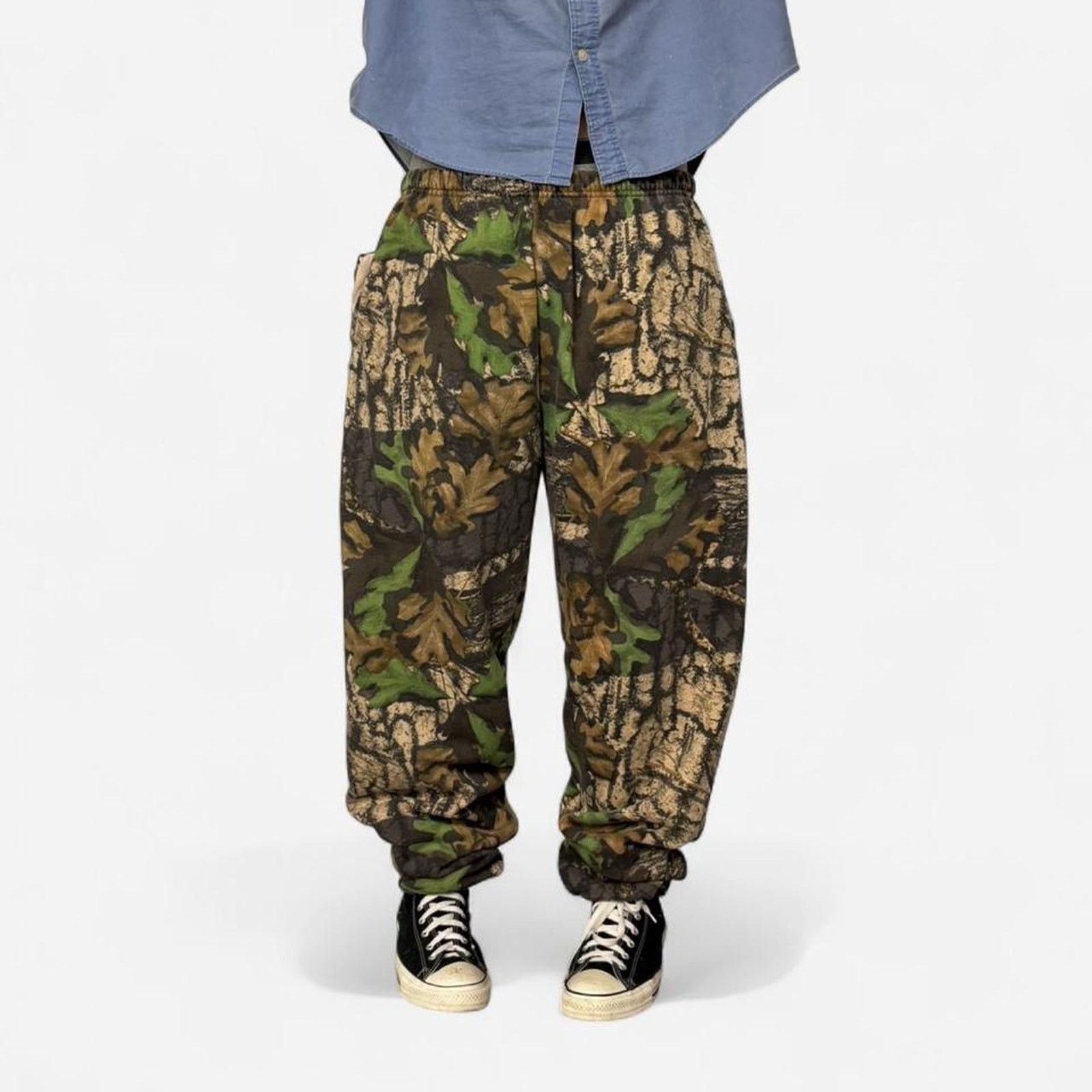 Vintage 90s Baggy Camo Sweatpants Size US 38 / EU 54 - 1 Thumbnail