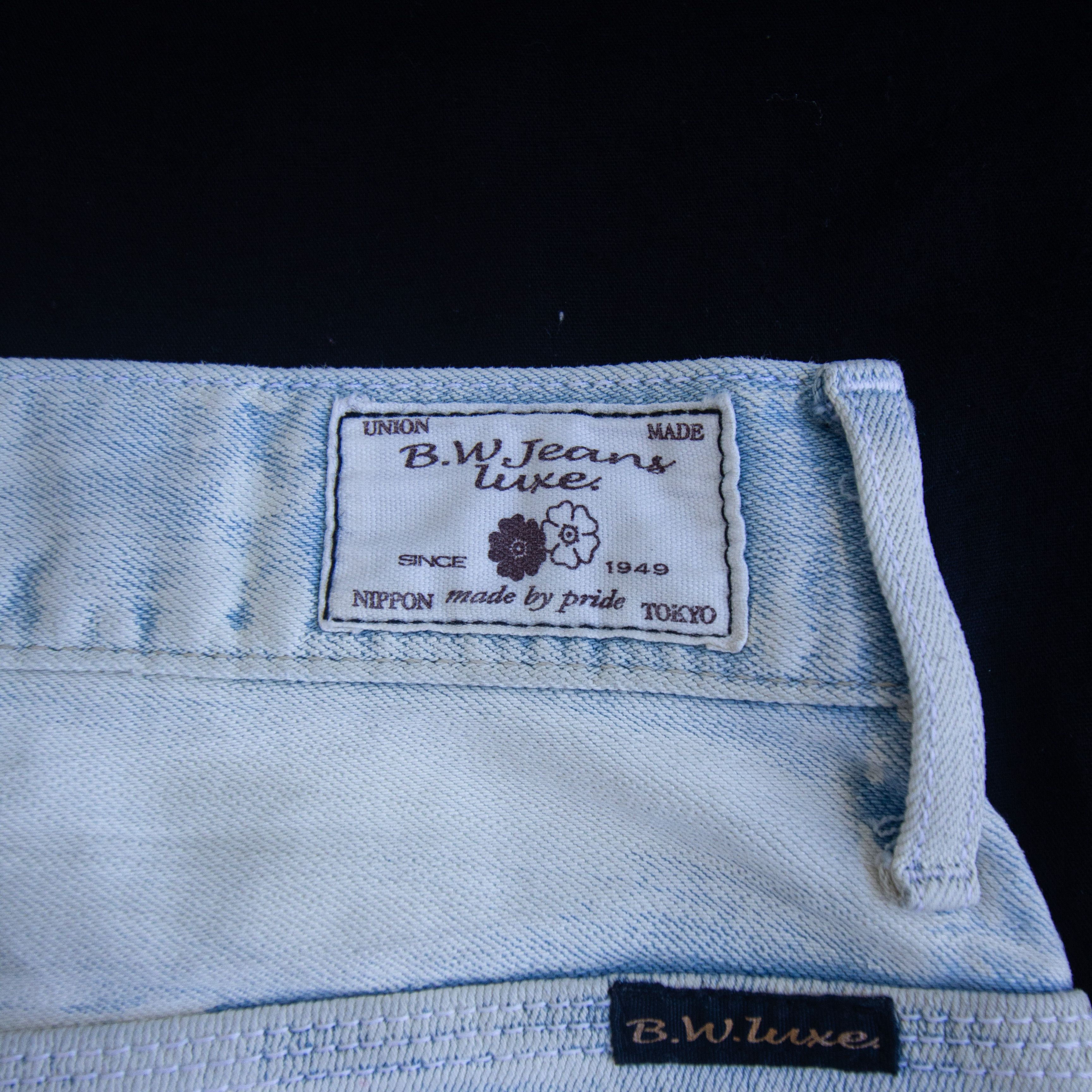 Japanese Brand Blue Way Faded Flare Jeans BW Luxe Size US 32 / EU 48 - 9 Thumbnail