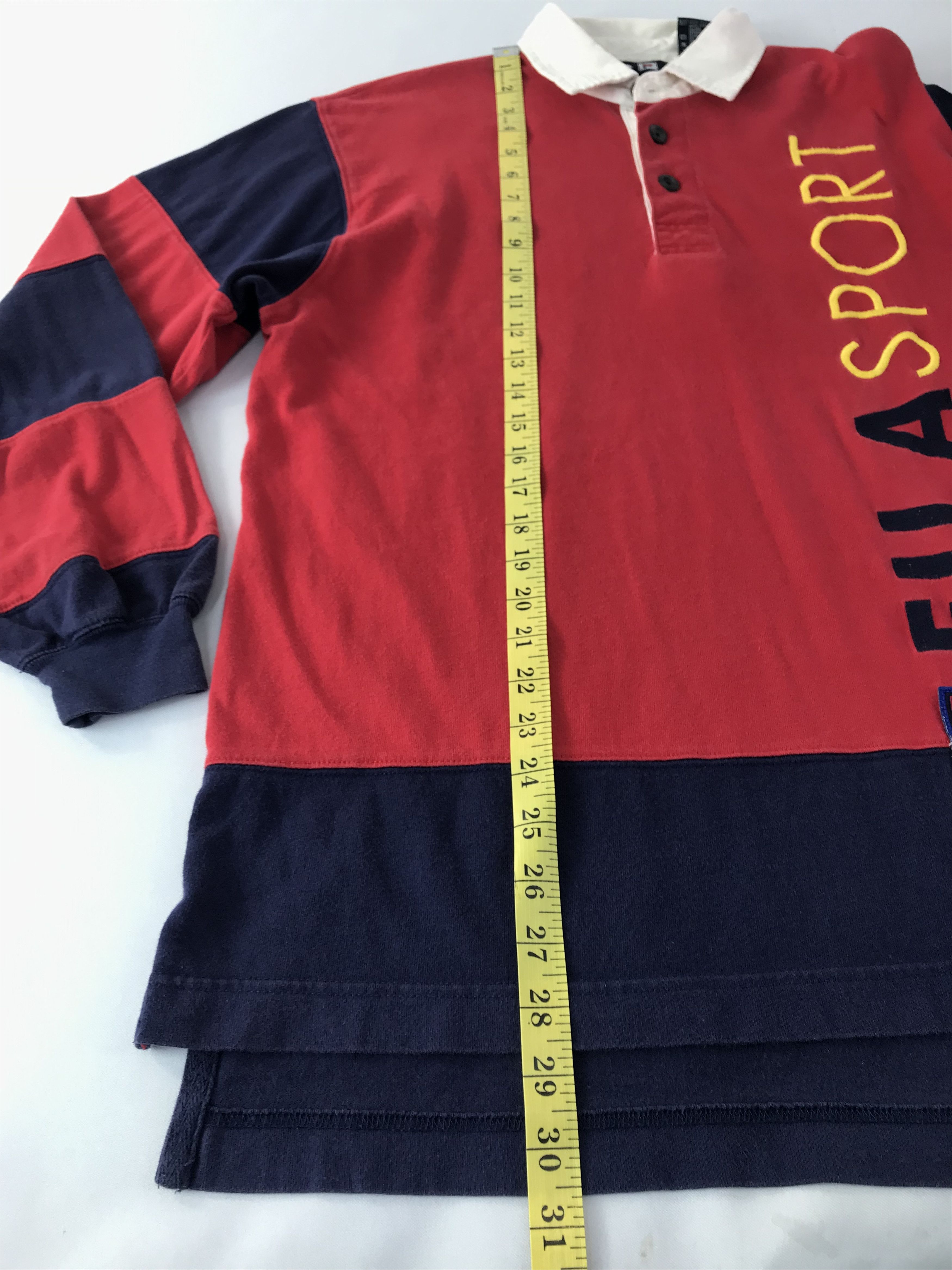Fila Fila Sport Rugby Embroidery Logo Longsleeve Polo Size US L / EU 52-54 / 3 - 9 Thumbnail