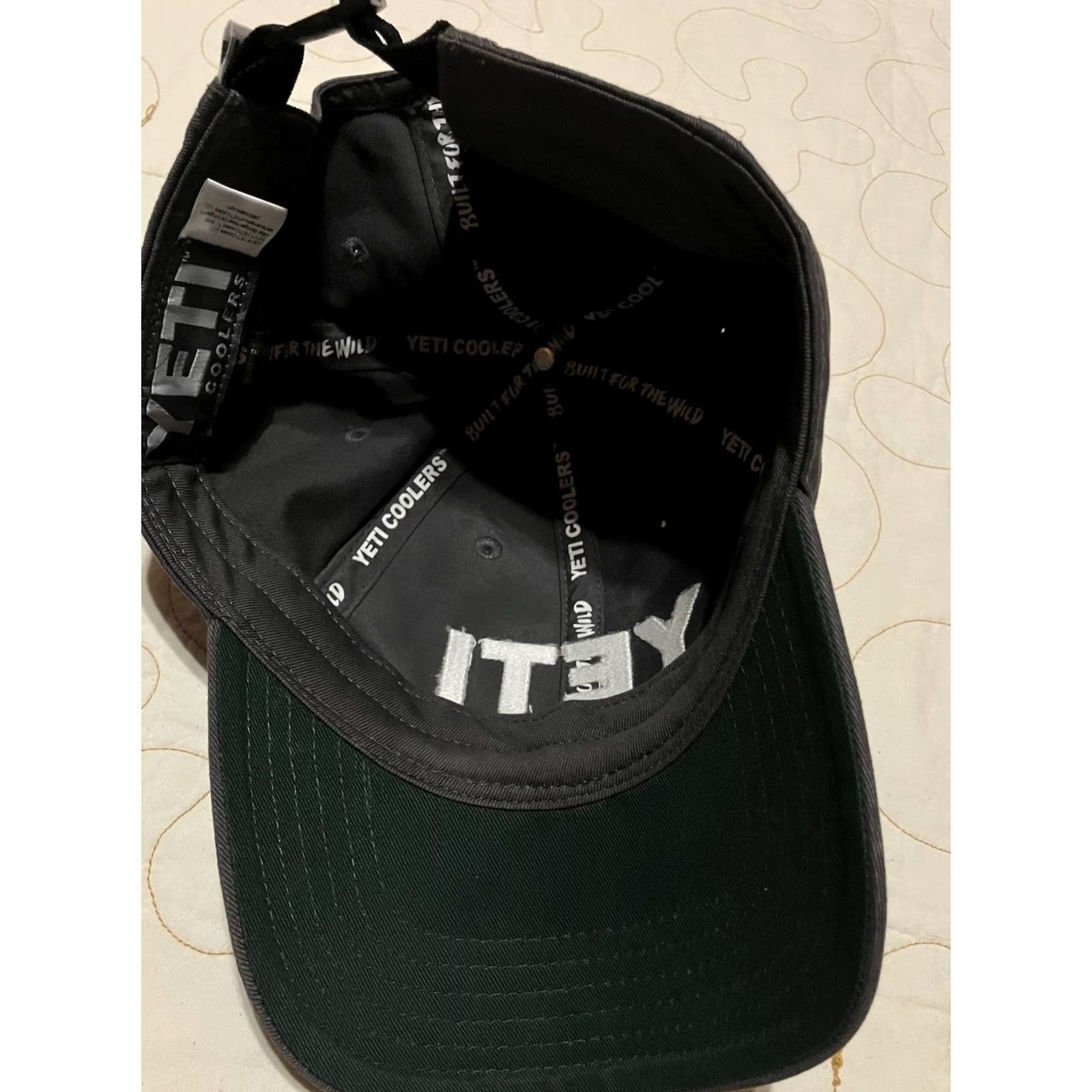 Yeti Yeti Baseball Cap Men’s One Size Adjustable Gray Embroidered Cap, Breathable, Solid Gray Cap Size ONE SIZE - 4 Thumbnail