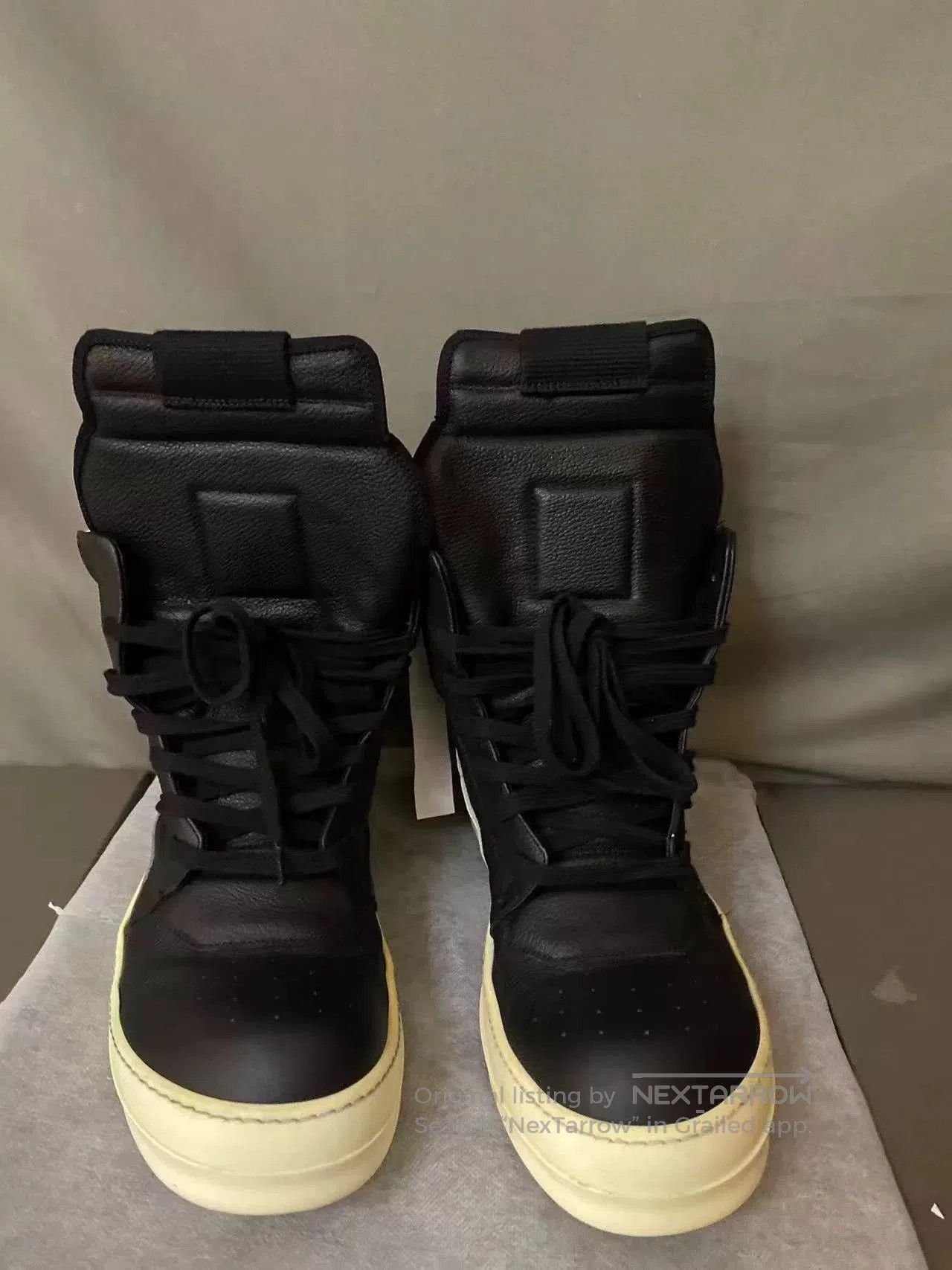Rick Owens Rick Owens Black Leather Sneakers. Size US 10.5 / EU 43-44 - 2 Thumbnail