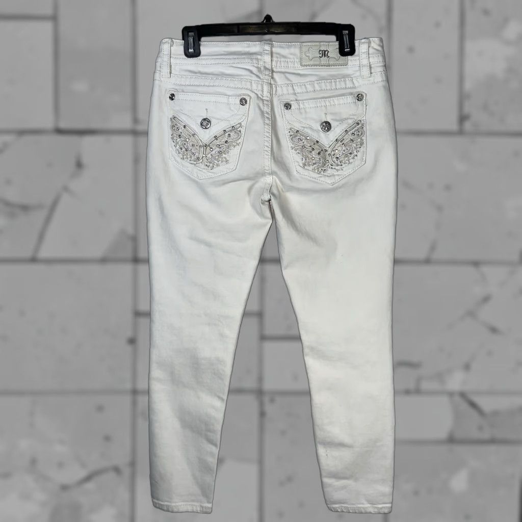 Miss Me Miss Me Hailey Skinny Jeans White Womens 29x26 Size Regular Size 29" - 1 Thumbnail