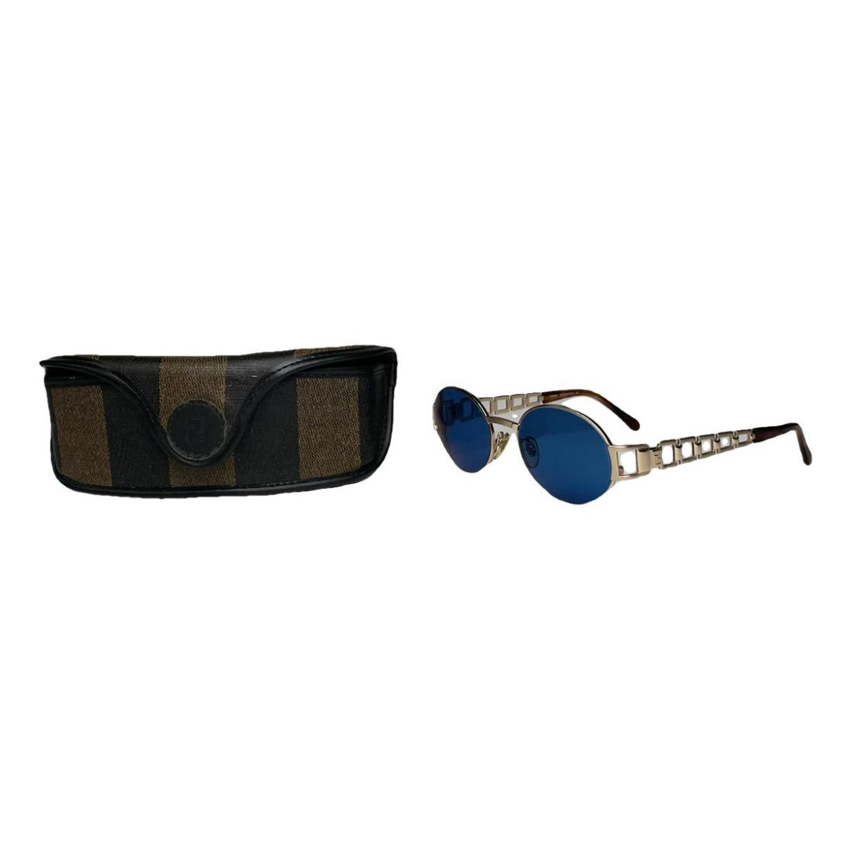Fendi Gold Metal Sunglasses Size ONE SIZE - 1 Thumbnail