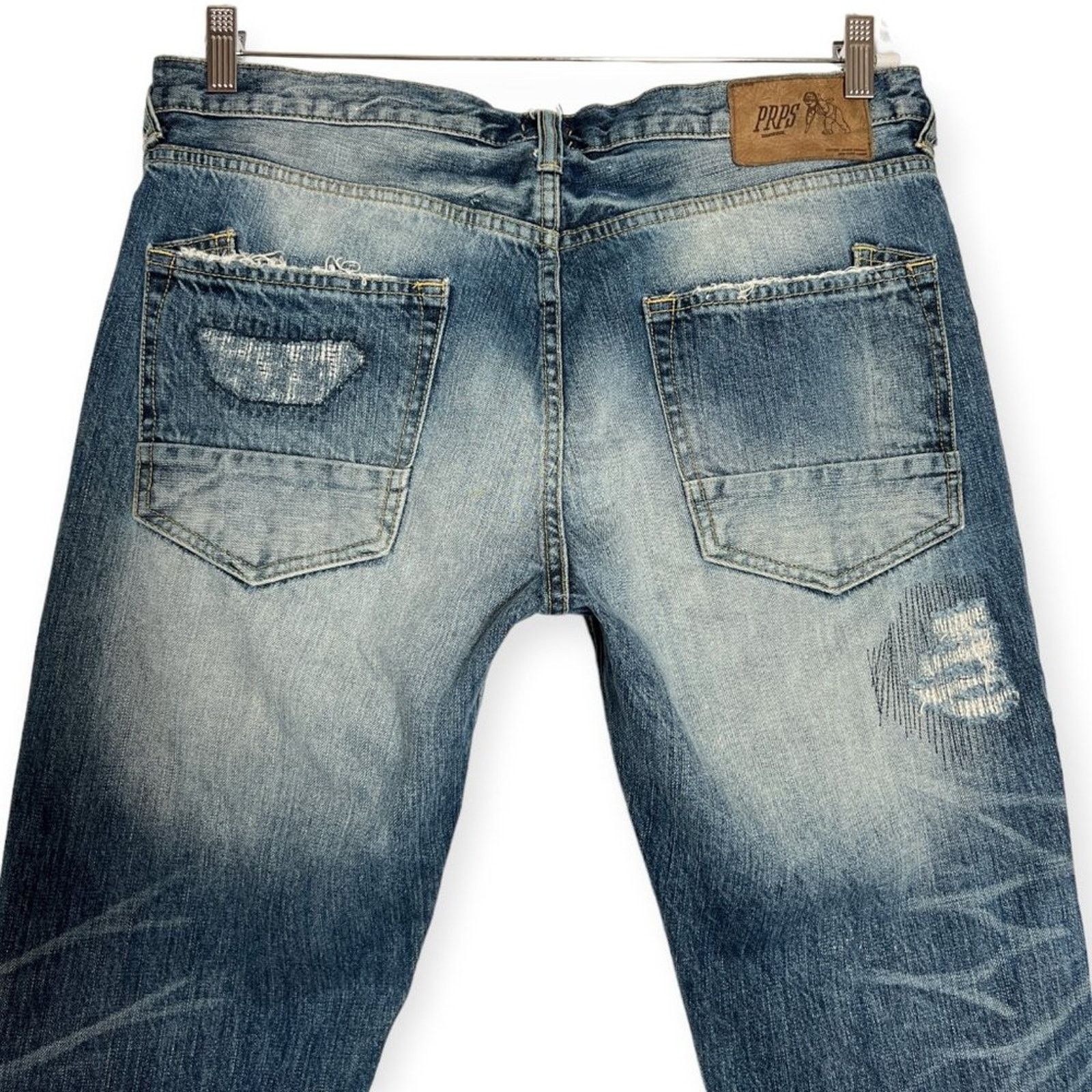 Prps PRPS Goods Demon Slim Jeans Size 36x34 Ripped Whiskered Size US 36 / EU 52 - 5 Thumbnail