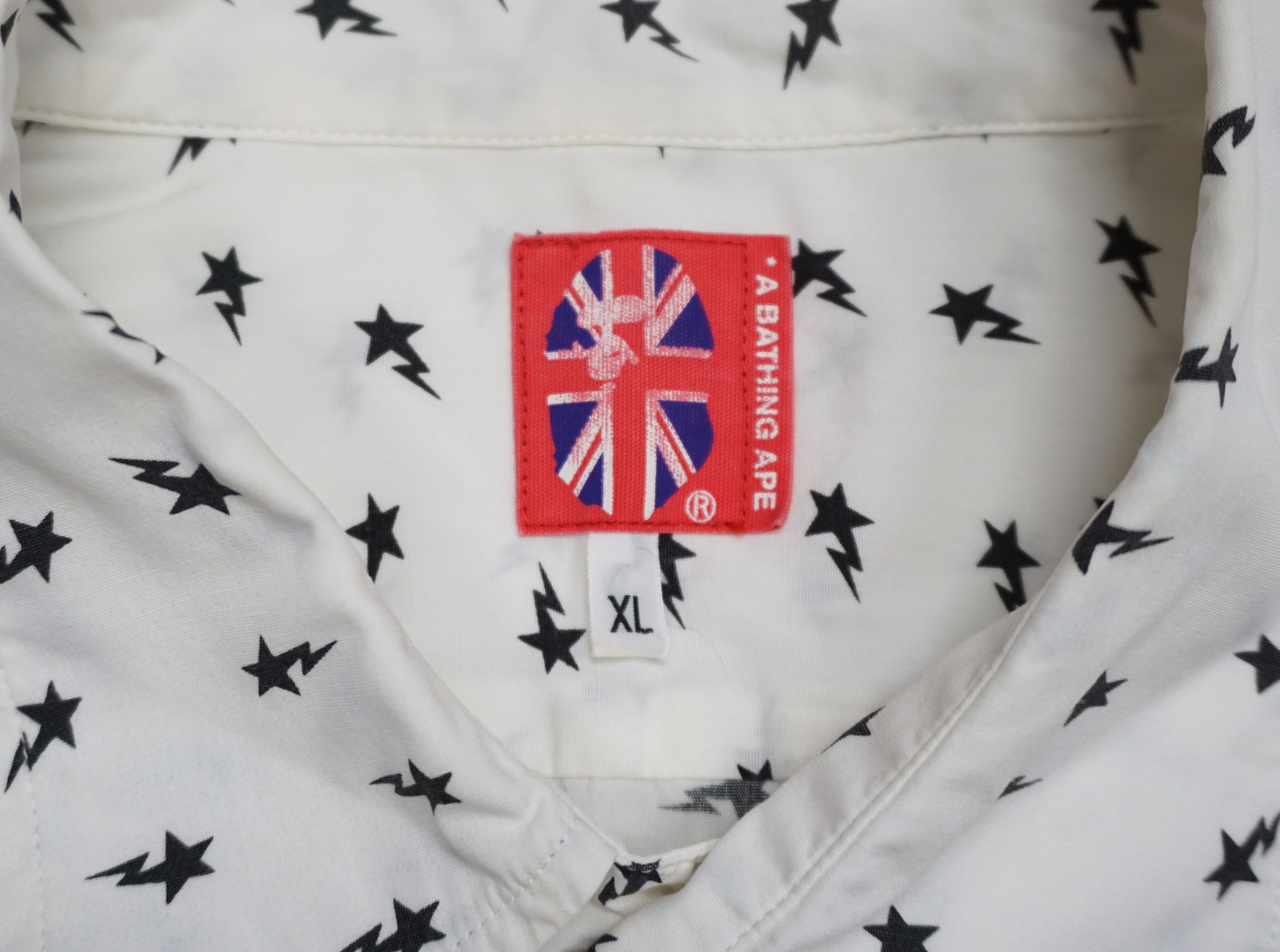 Bape × Vintage A Bathing Ape Star Print Button ups Shirt Size US XL / EU 56 / 4 - 4 Thumbnail