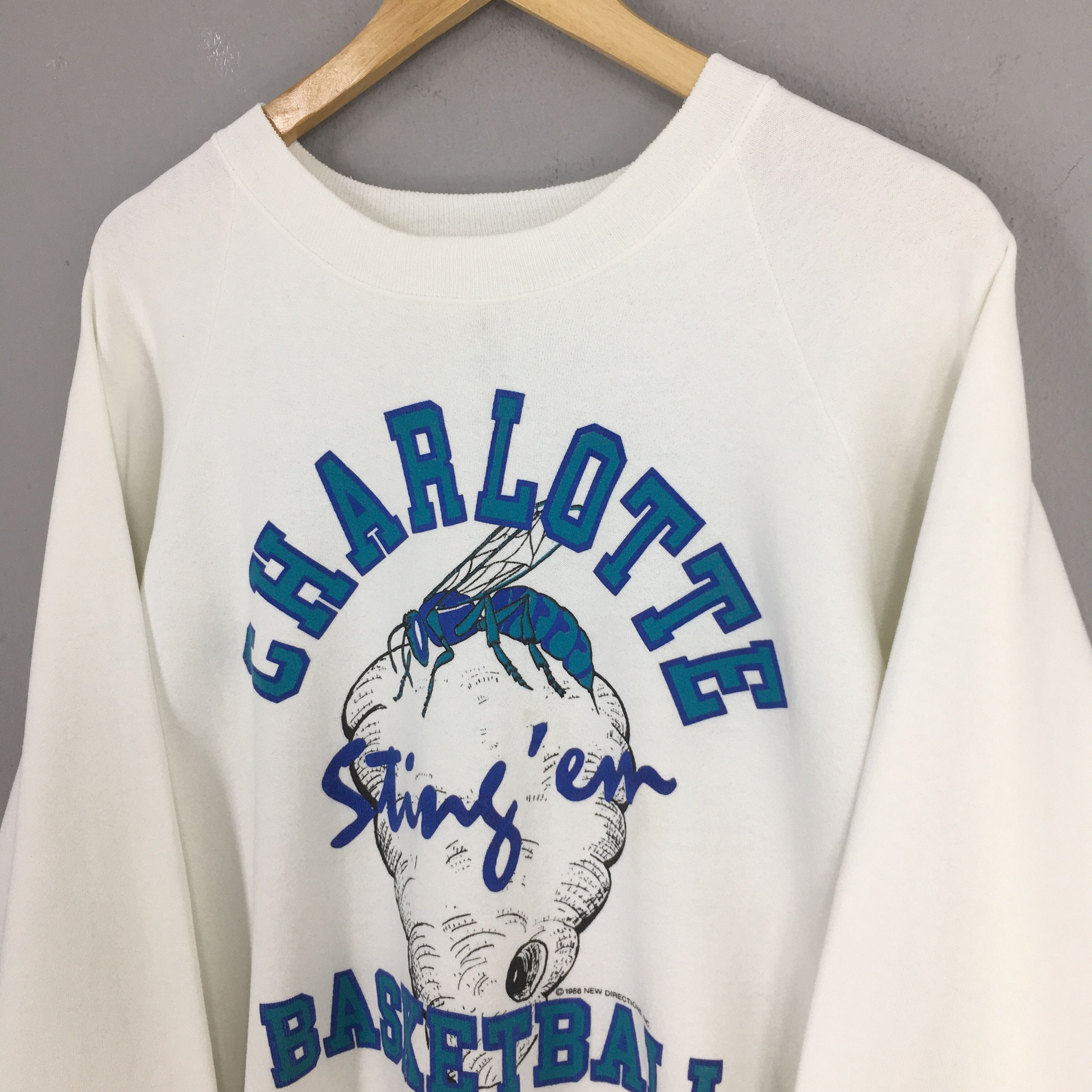 NBA Vintage Charlotte Hornets NBA Sweatshirt Large Size US L / EU 52-54 / 3 - 3 Thumbnail
