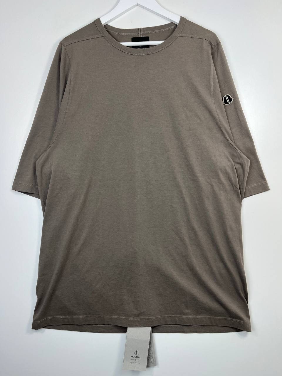 Moncler Moncler x Rick Owens Crewneck SS T Shirt Taupe M4630 Mens L Size US L / EU 52-54 / 3 - 1 Thumbnail