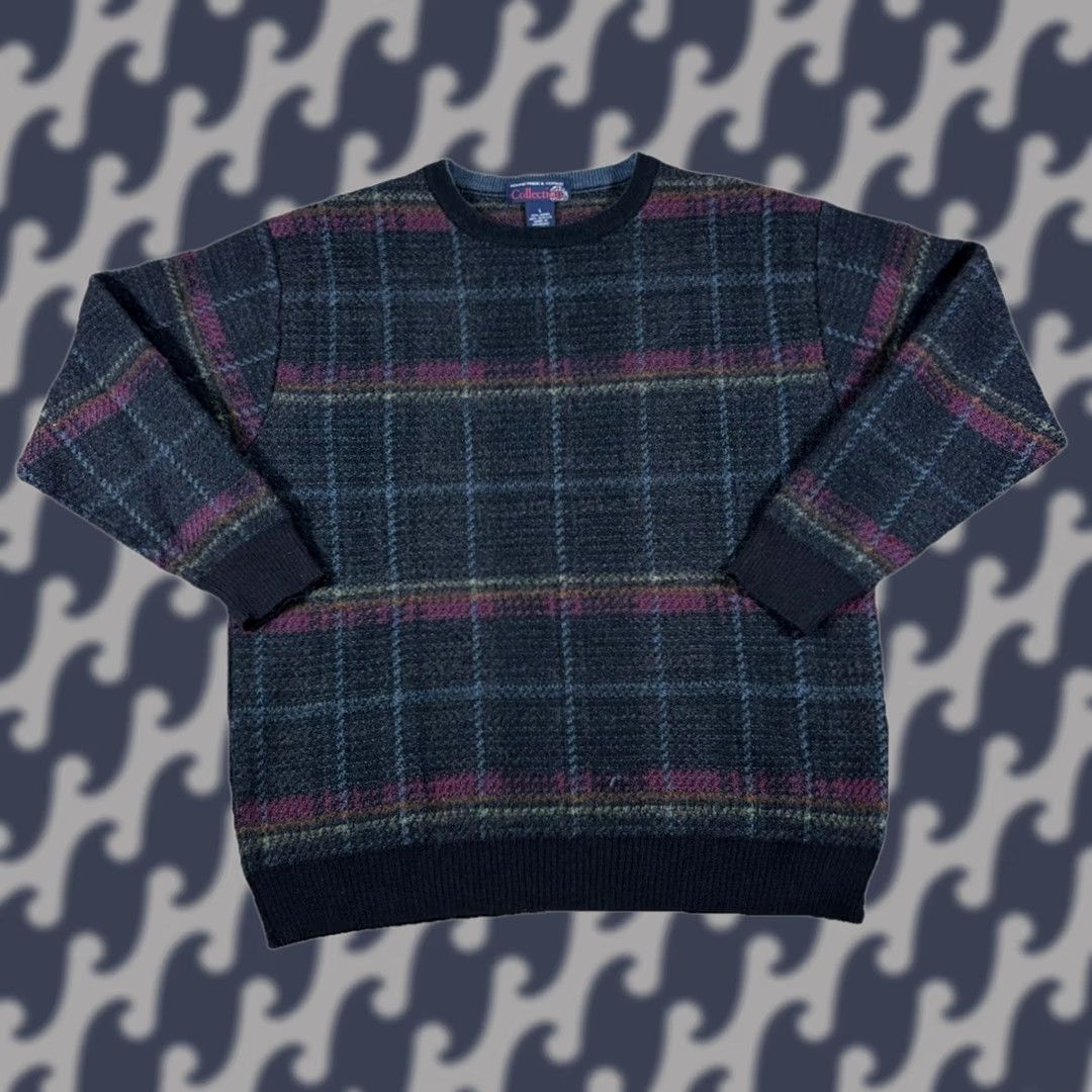 Roundtree & Yorke VINTAGE Roundtree & Yorke Sweater Mens M-L VTG Collection Striped Wool Blend Size Size US M / EU 48-50 / 2 - 1 Thumbnail