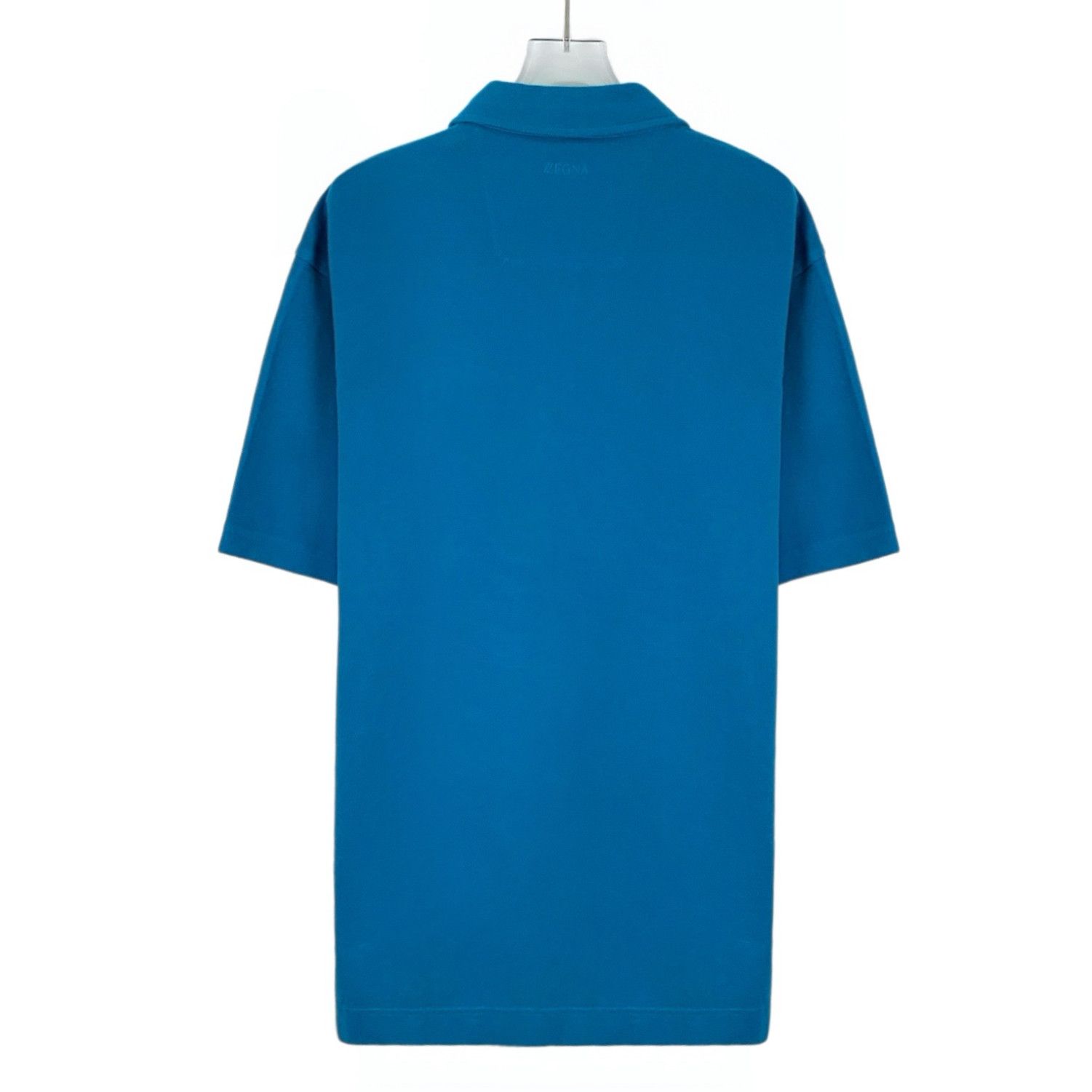 Z Zegna Zegna Logo Polo Shirt Blue (XL) Size US XL / EU 56 / 4 - 2 Thumbnail