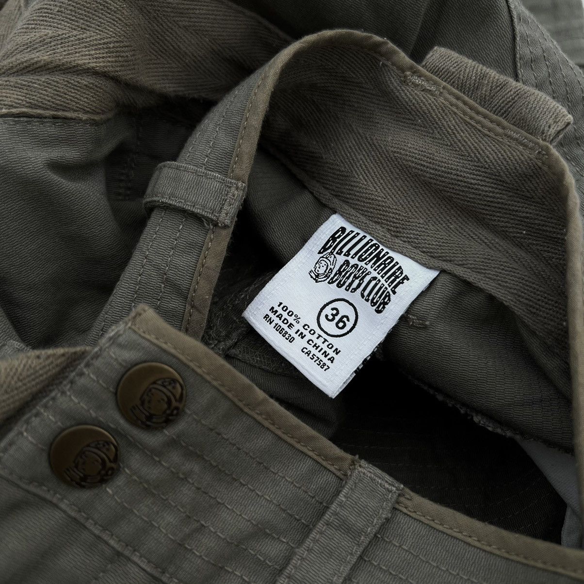Billionaire Boys Club BILLIONAIRE BOYS CLUB MILITARY CARGO PANTS Size US 35 - 7 Thumbnail