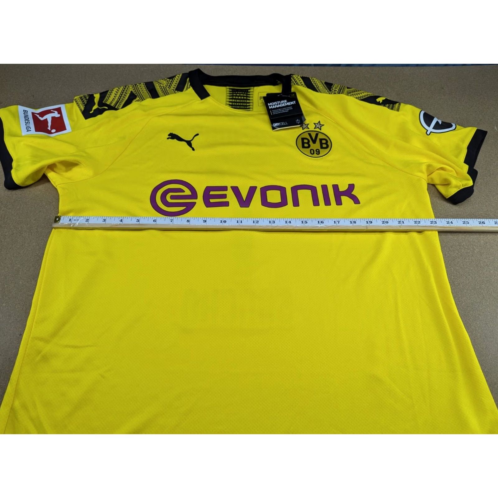 Puma PUMA Borussia Dortmund Jadon Sancho #7 Mens Jersey 2XL Home Football Adult T-Shirt End with Quick Dry Mens Sports Shirt Yellow Jersey Size US XXL / EU 58 / 5 - 6 Thumbnail