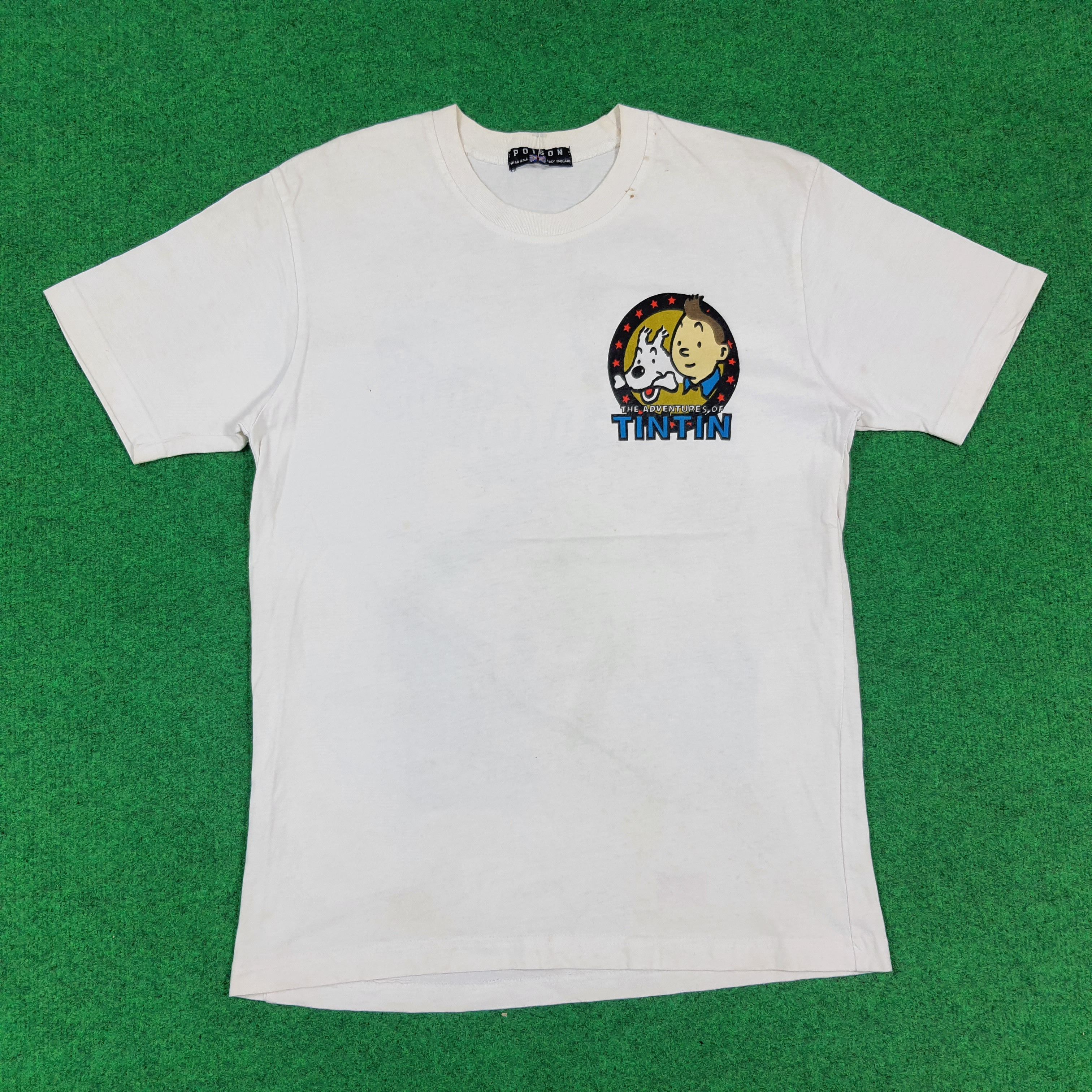 Vintage Vintage Adventure of Tintin Comic Graphic Tee C299N47 Size US M / EU 48-50 / 2 - 3 Thumbnail