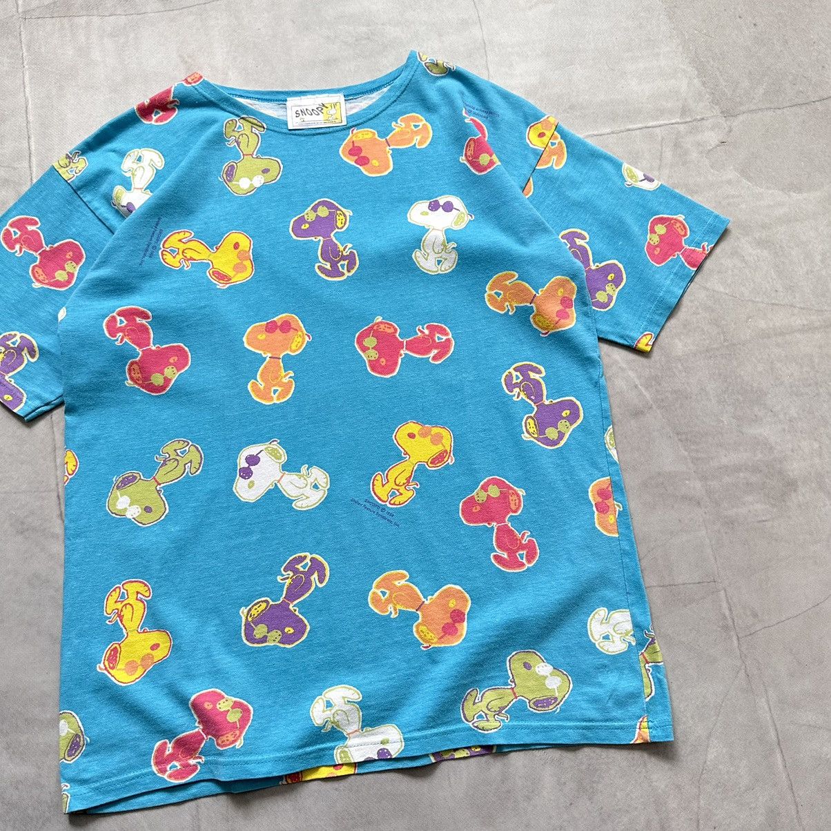 Cartoon Network × Peanuts × Vintage RARE Snoopy Monogram Vintage Peanuts Cartoon Movie T-Shirt Size US M / EU 48-50 / 2 - 2 Thumbnail
