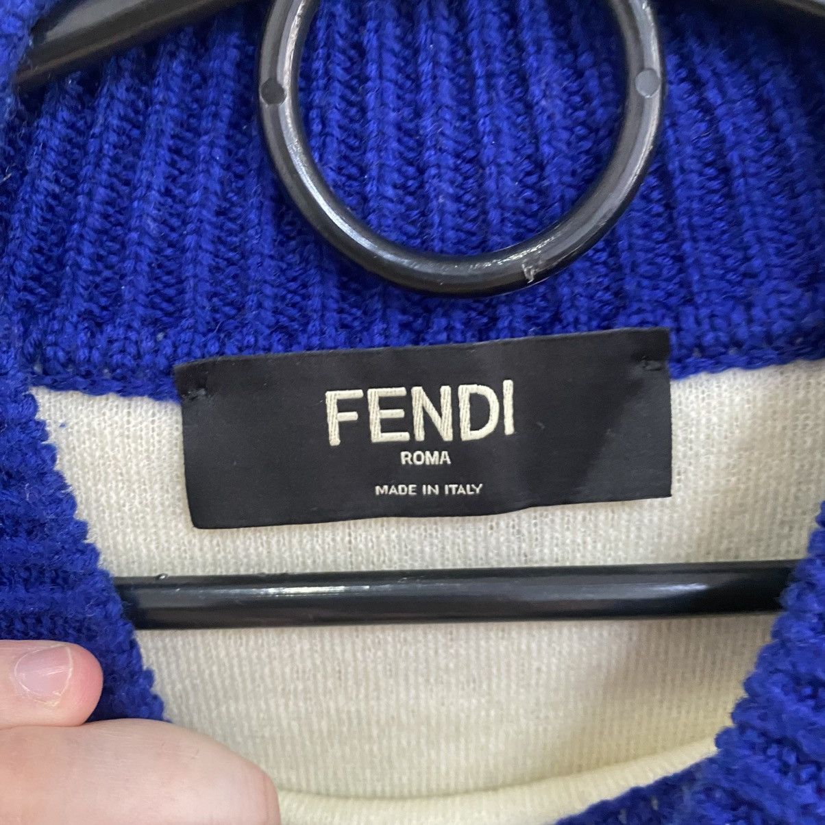 Fendi Fendi Wool Sweatshirt Pullover Crewneck Size US M / EU 48-50 / 2 - 12 Thumbnail