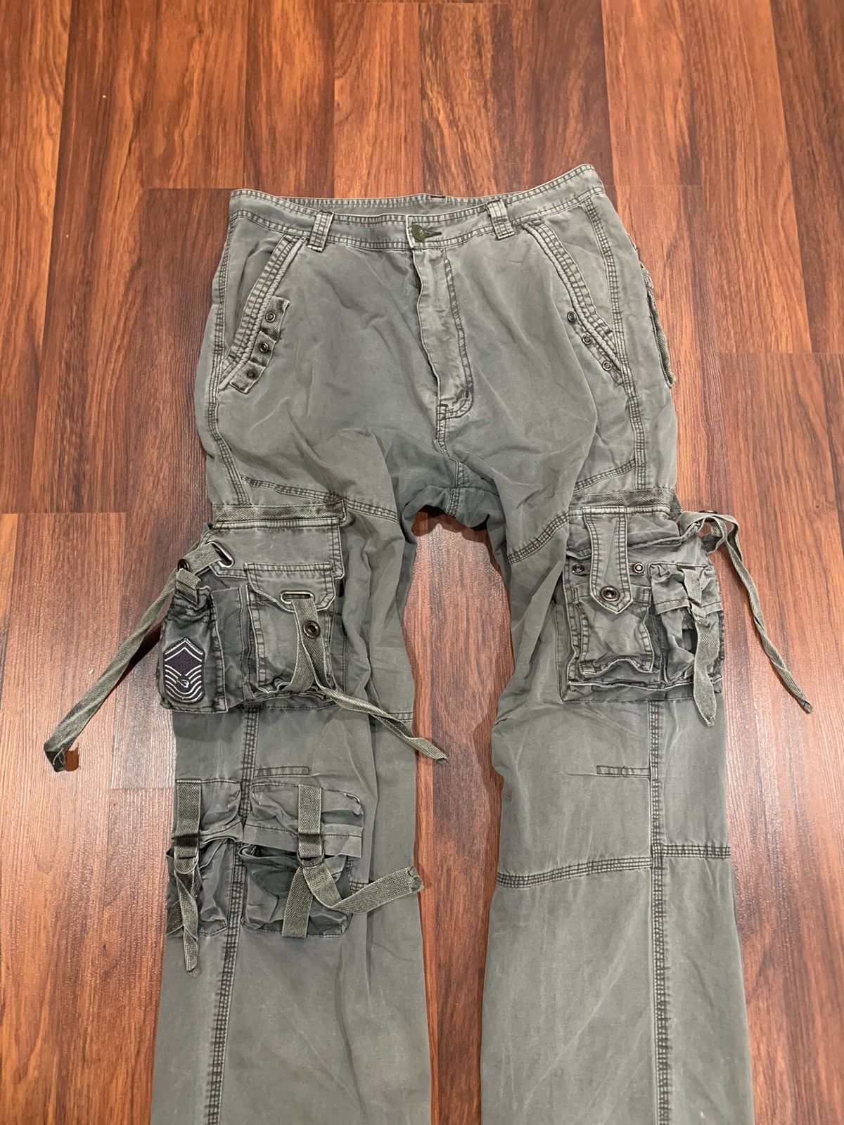If Six Was Nine × Japanese Brand Grey Multipocket Cargo Pants Size US 32 / EU 48 - 4 Thumbnail