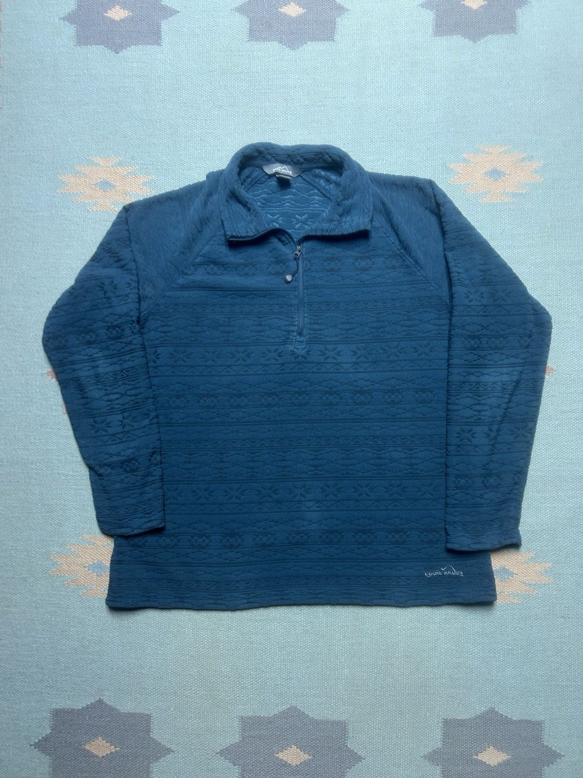 Eddie Bauer Eddie Bauer 1/4 zip sweater fleece jacket poly soft women L Size L / US 10 / IT 46 - 1 Thumbnail