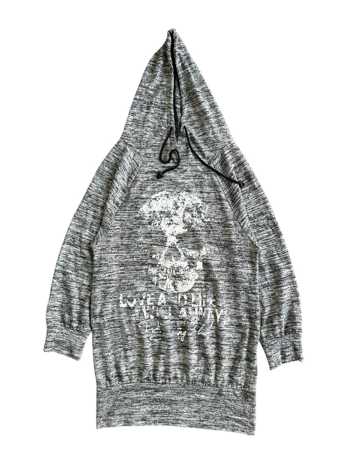 Beauty Beast 2000s BIG SKULL AND CROSS POEM HOODIE SHARK IFSIX LGB STYLE Size L / US 10 / IT 46 - 5 Thumbnail