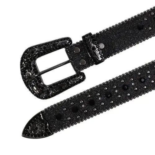 VIBE Cowboy Cross Rhinestone belt Size ONE SIZE - 3 Thumbnail