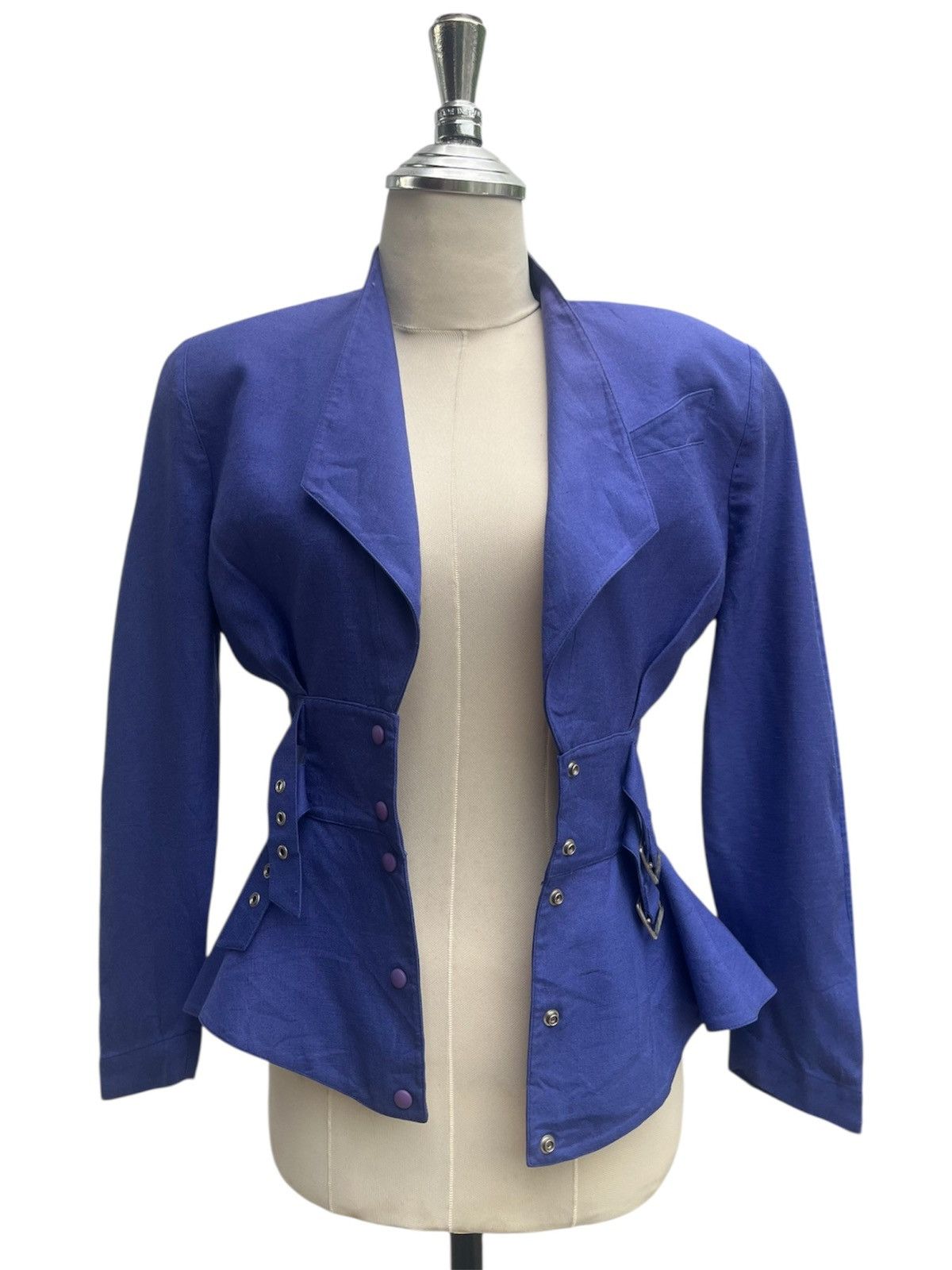 Thierry Mugler Thierry Mugler Buckles Waist Peplum Silhouette Jacket Size XS / US 0-2 / IT 36-38 - 2 Thumbnail
