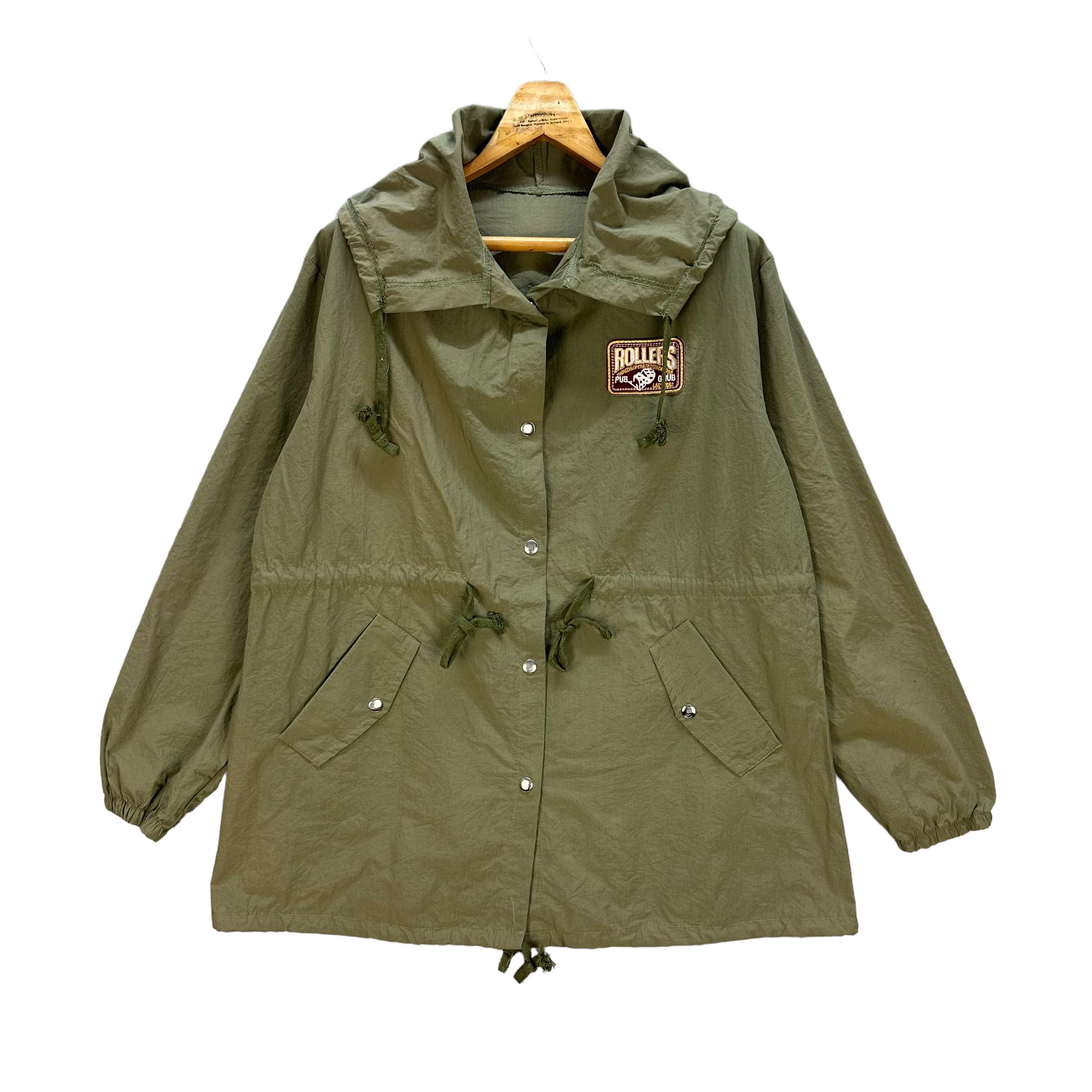 Japanese Brand ROLLERS SKULL ON BACK BIG LOGO HOODIE JACKET #8037-198 Size US L / EU 52-54 / 3 - 3 Thumbnail