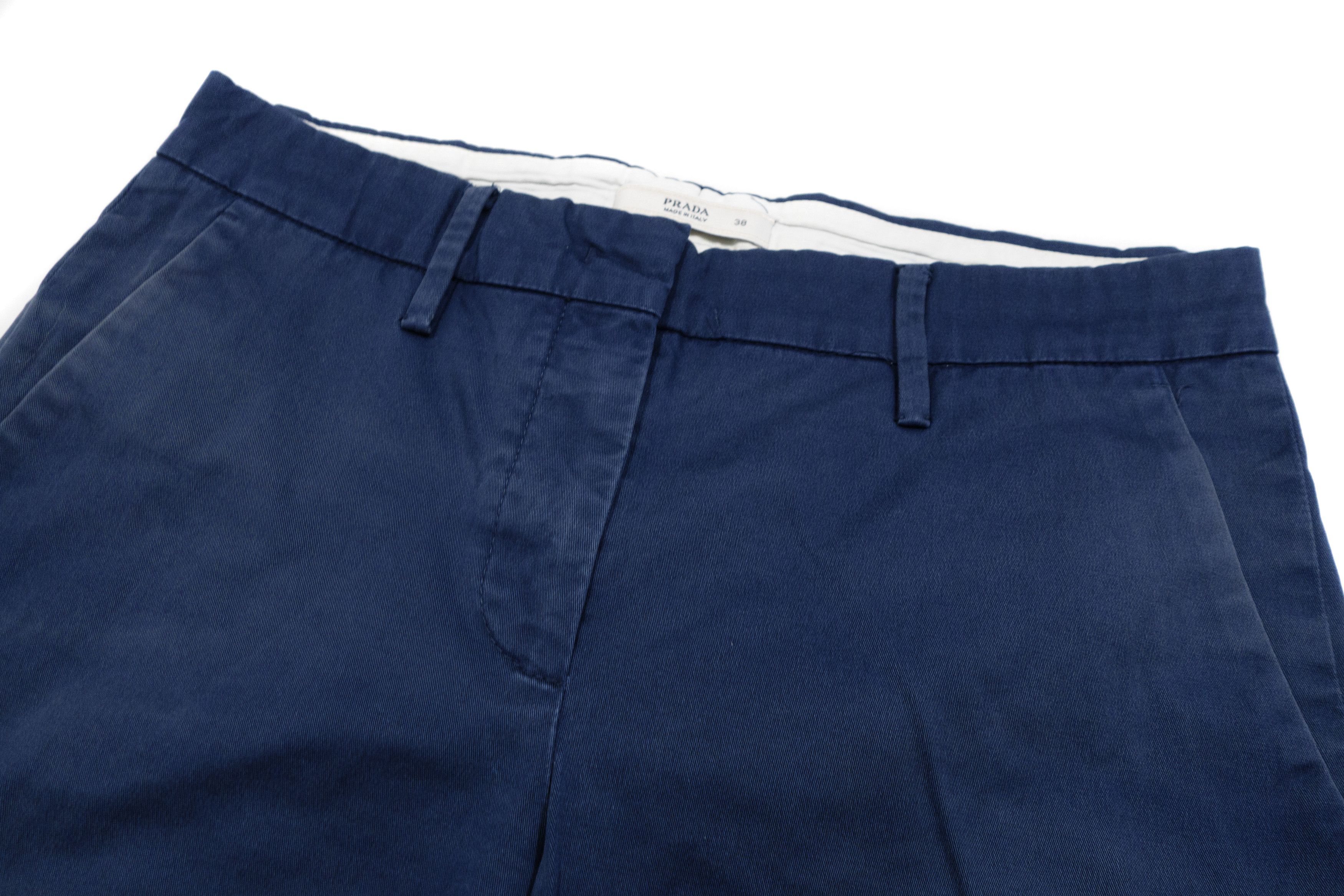 Prada 2008 Classic Chino Cotton Blend Shorts Size 26" / US 2 / IT 38 - 3 Thumbnail