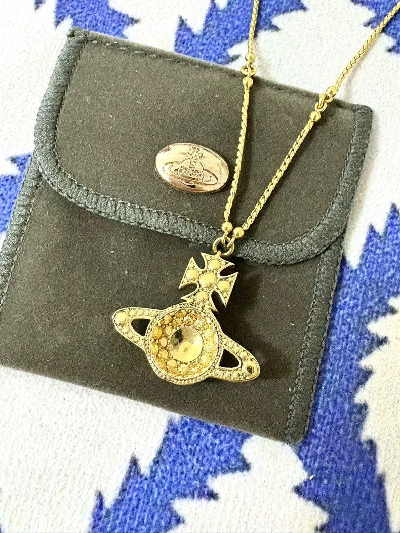 Vivienne Westwood Vivienne Westwood Antique Saturn gabrilla ceramic necklace Size ONE SIZE - 6 Thumbnail