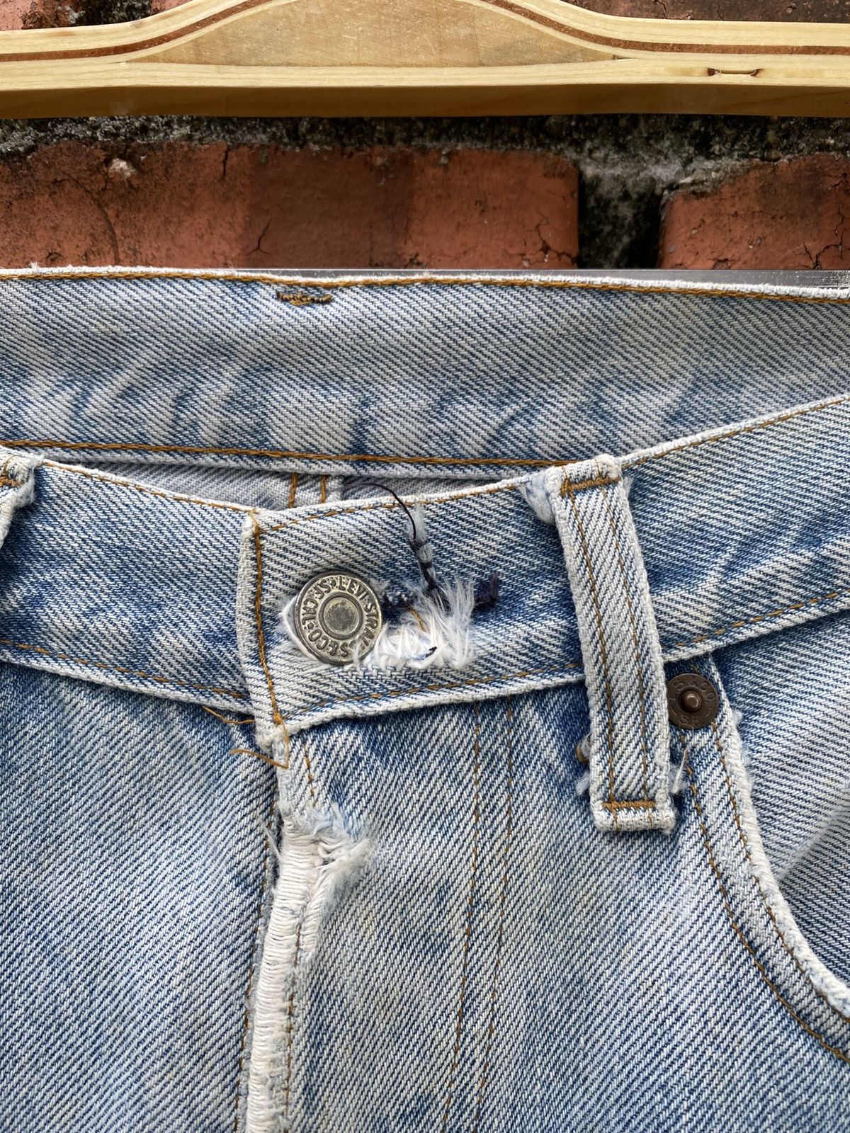Levi's Vintage Clothing W32x29.5 Vintage levi's 501 redline distressed made in USA Size US 32 / EU 48 - 7 Thumbnail