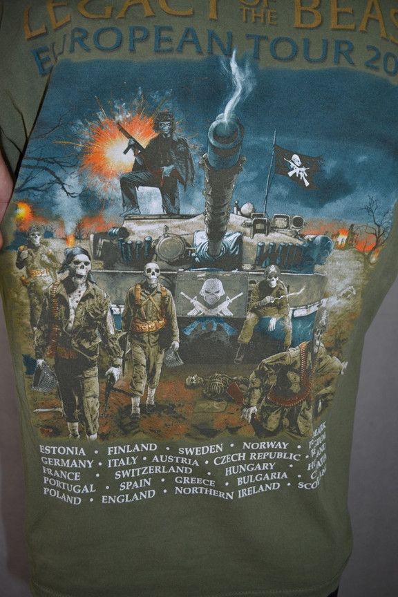 Band Tees Iron Maiden Legacy Of The Beast 2018 Tour T-Shirt tee Size US XL / EU 56 / 4 - 4 Thumbnail